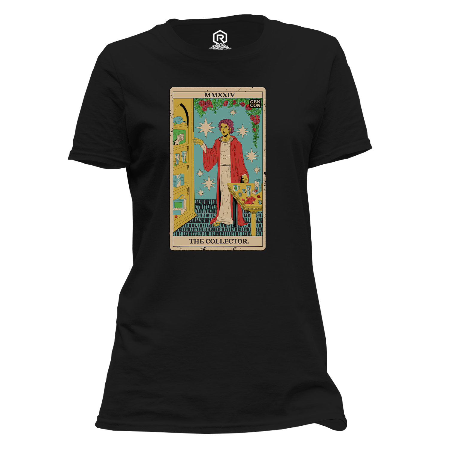 Gen Con The Collector Tarot Card Femme T-Shirt | Rollacrit