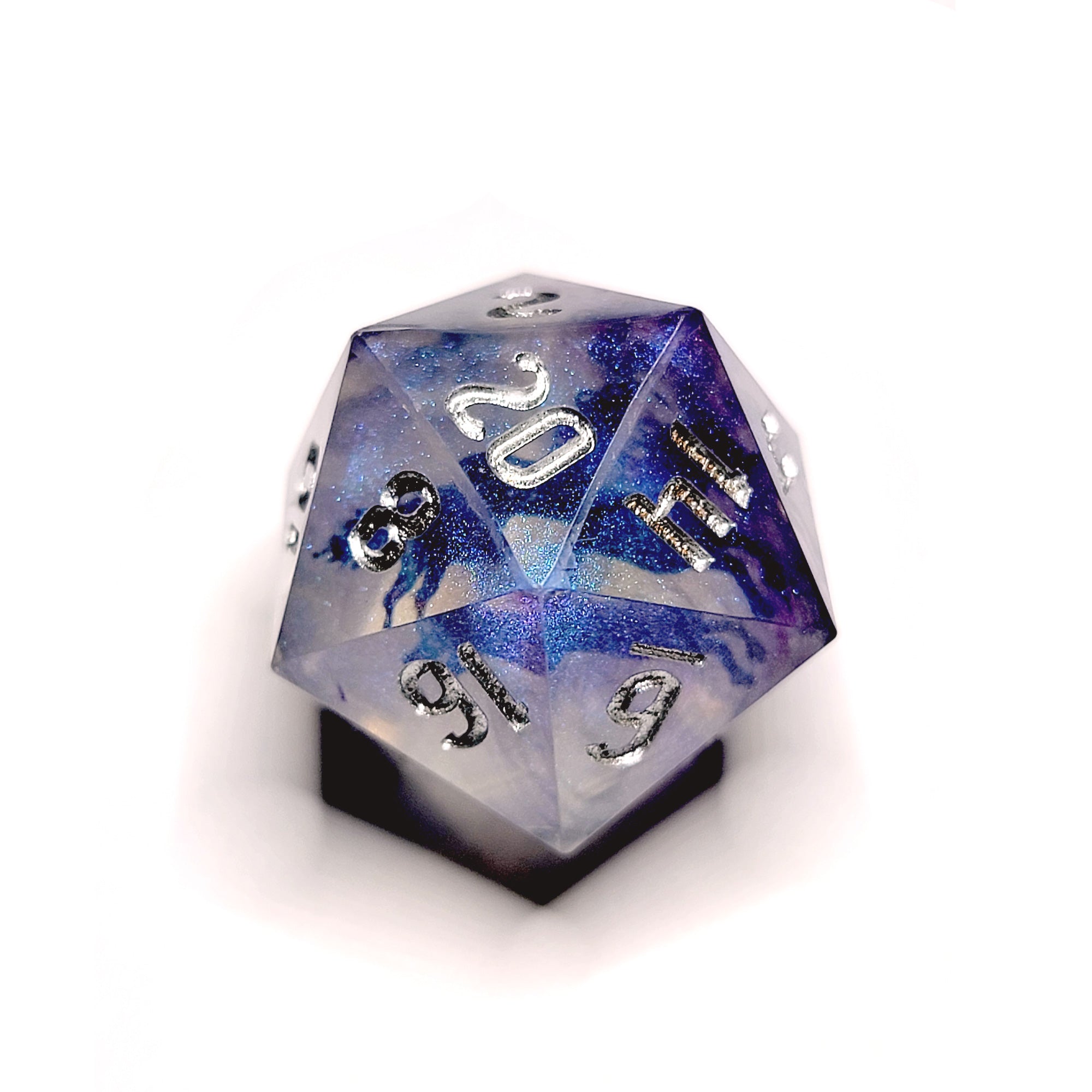 Galactic Unicorn Sharp Edge Resin 7pc Dice Set | Rollacrit