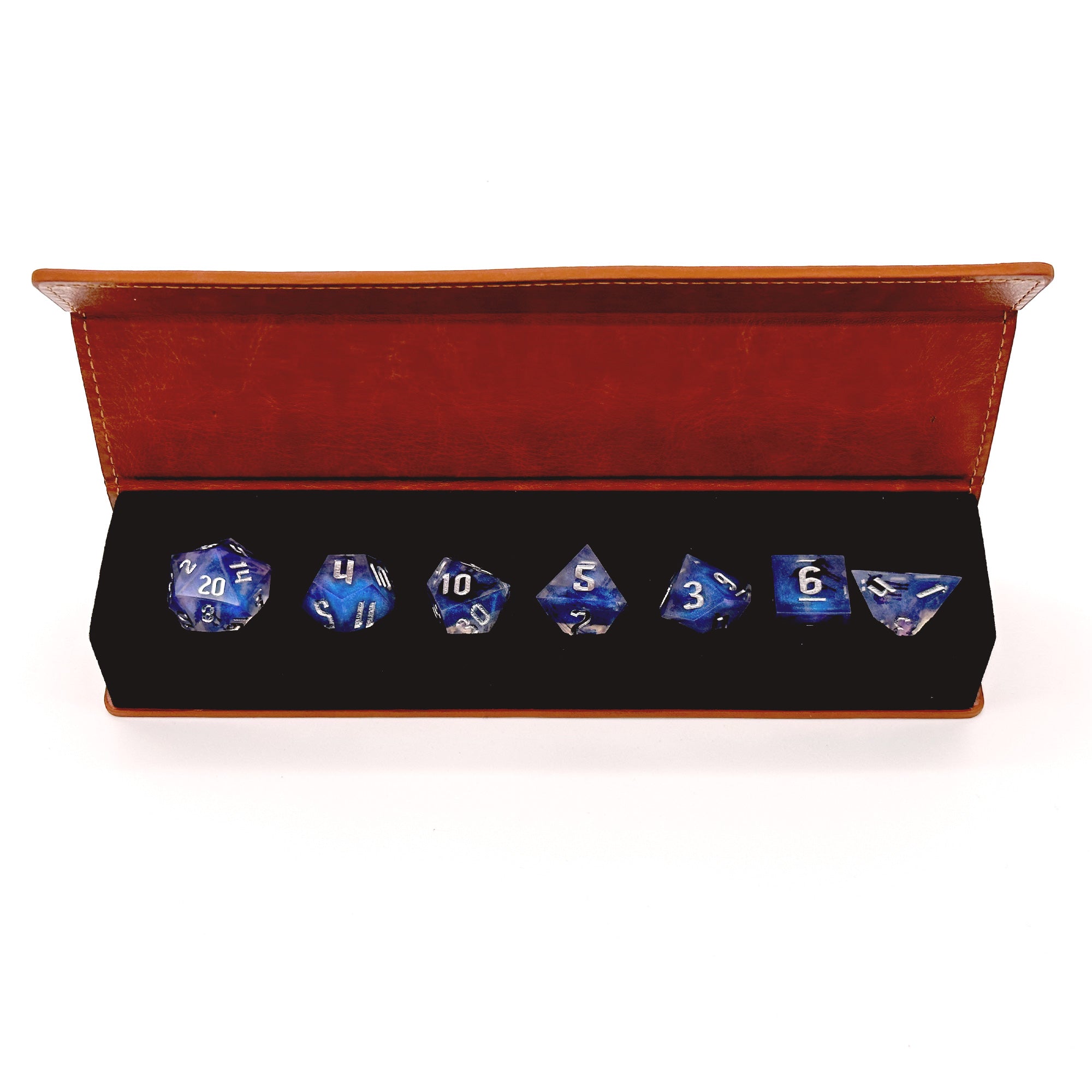 Galactic Unicorn Sharp Edge Resin 7pc Dice Set | Rollacrit