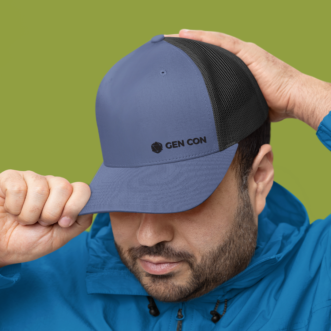 Gen Con 2025 Leveled Up Trucker Hat | Rollacrit