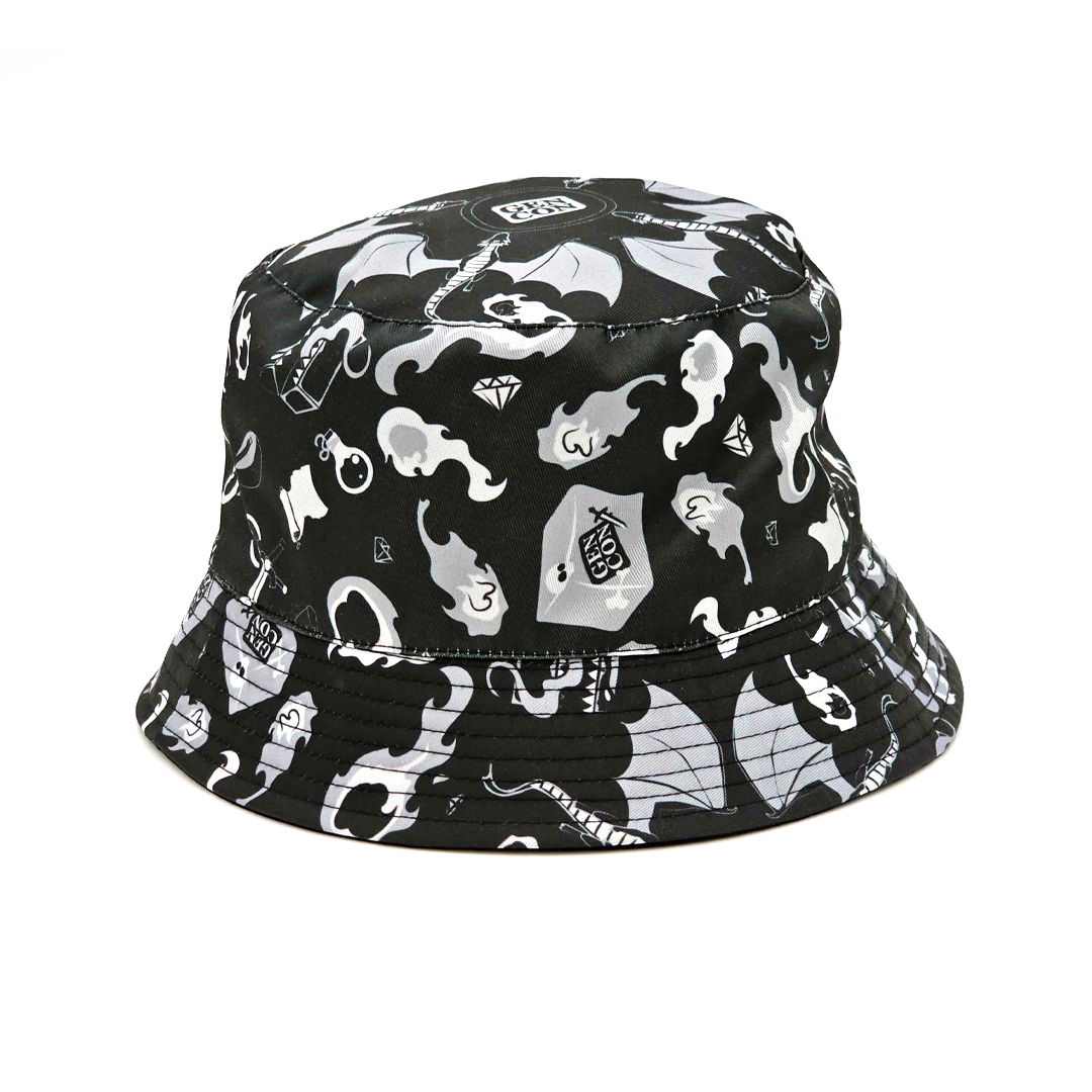 Gen Con 2025 Reversible Dragon Action Bucket Hat | Rollacrit