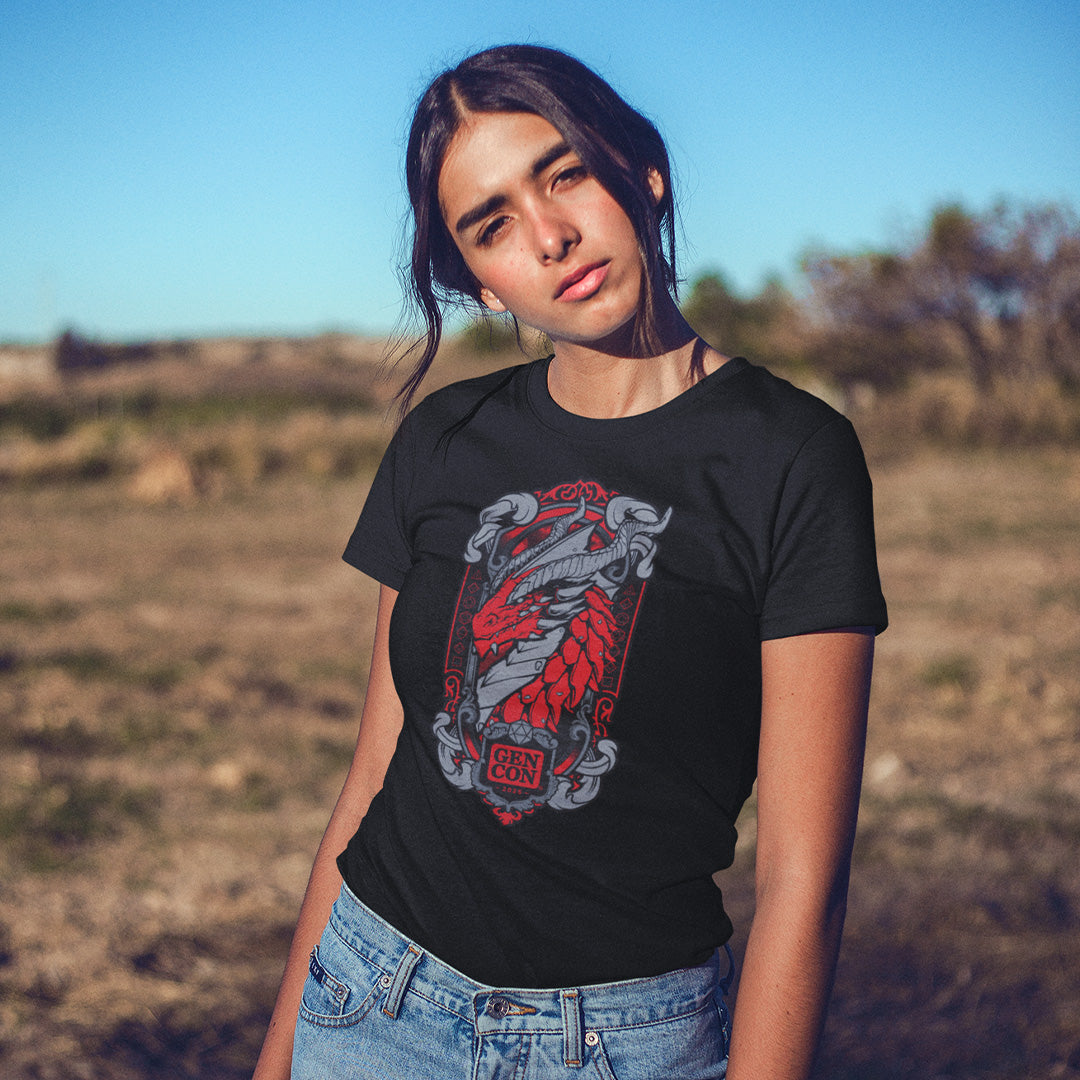 Gen Con 2025 x Hydro74 Genevieve Emblem Femme T-Shirt | Rollacrit