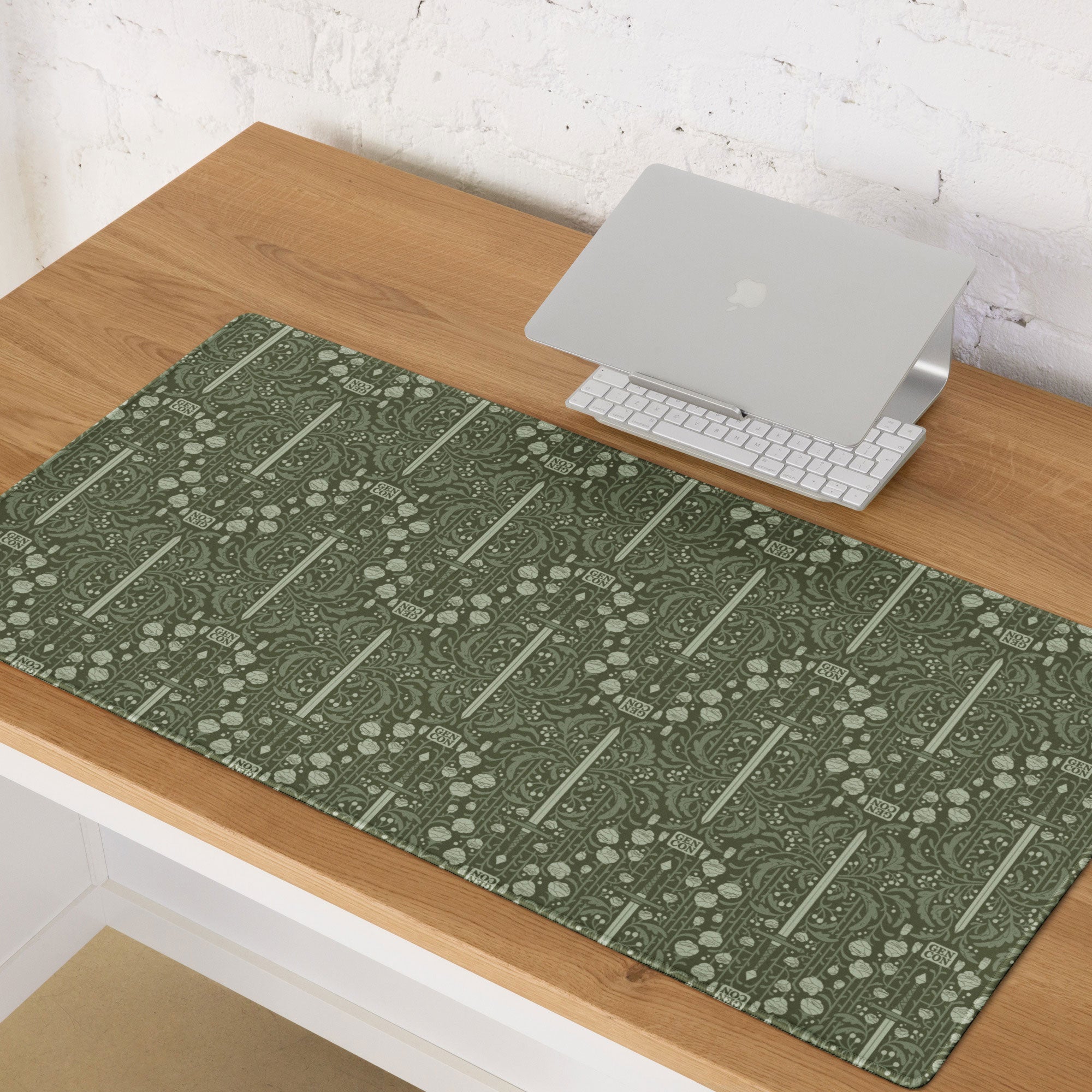 Gen Con Floral Sword Pattern Mouse Pad | Rollacrit