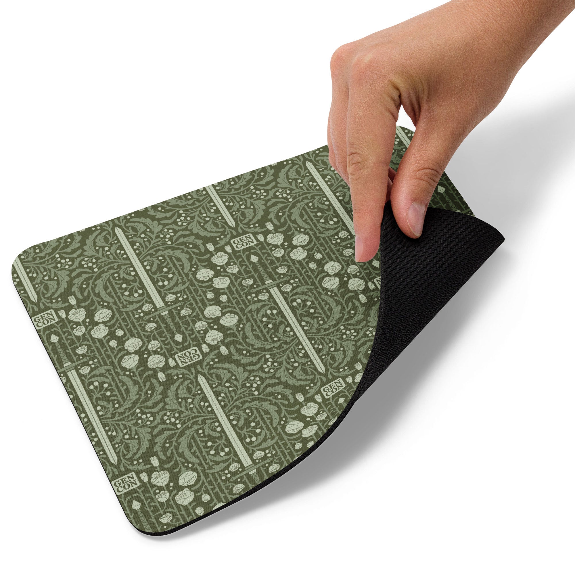 Gen Con Floral Sword Pattern Mouse Pad | Rollacrit