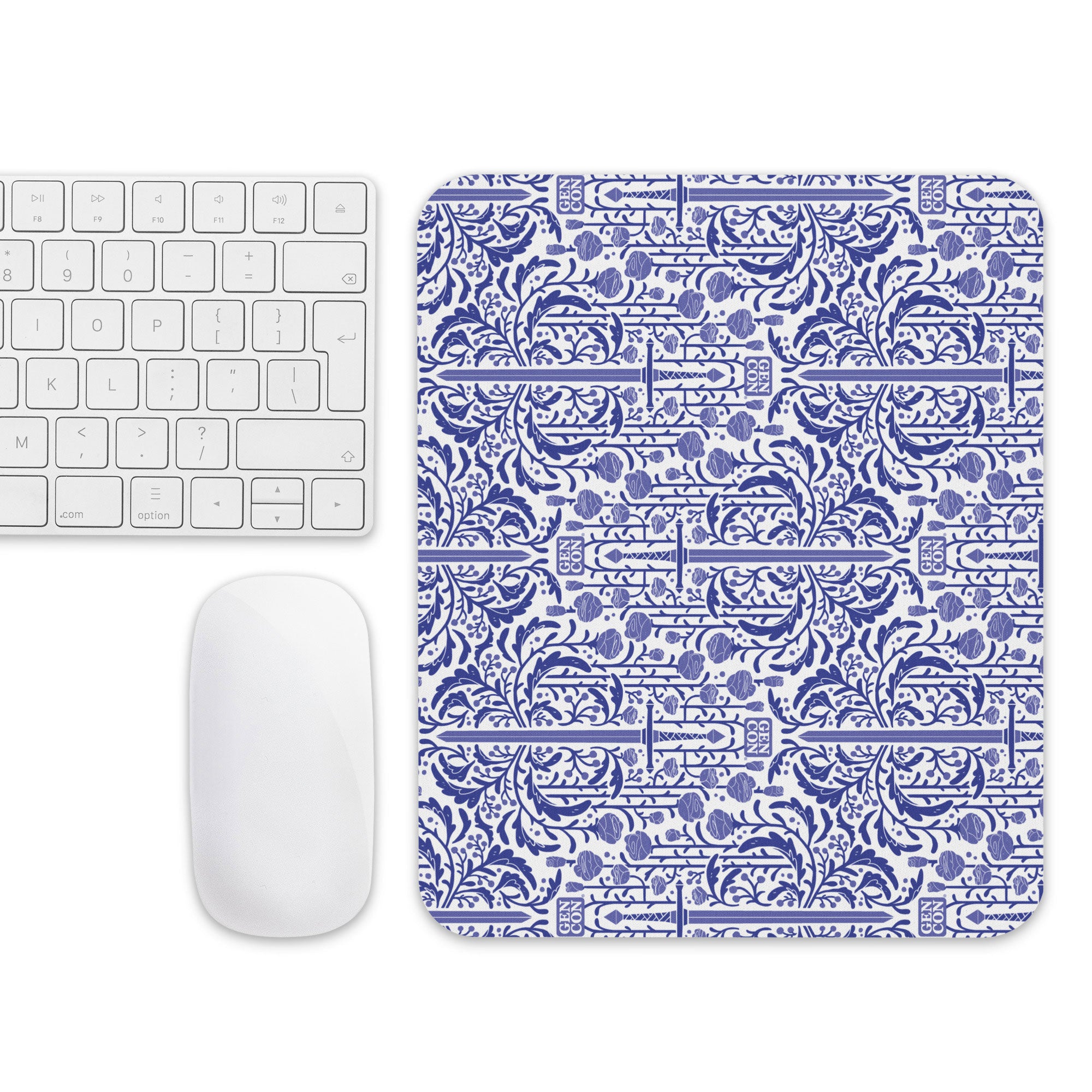 Gen Con Floral Sword Pattern Mouse Pad | Rollacrit