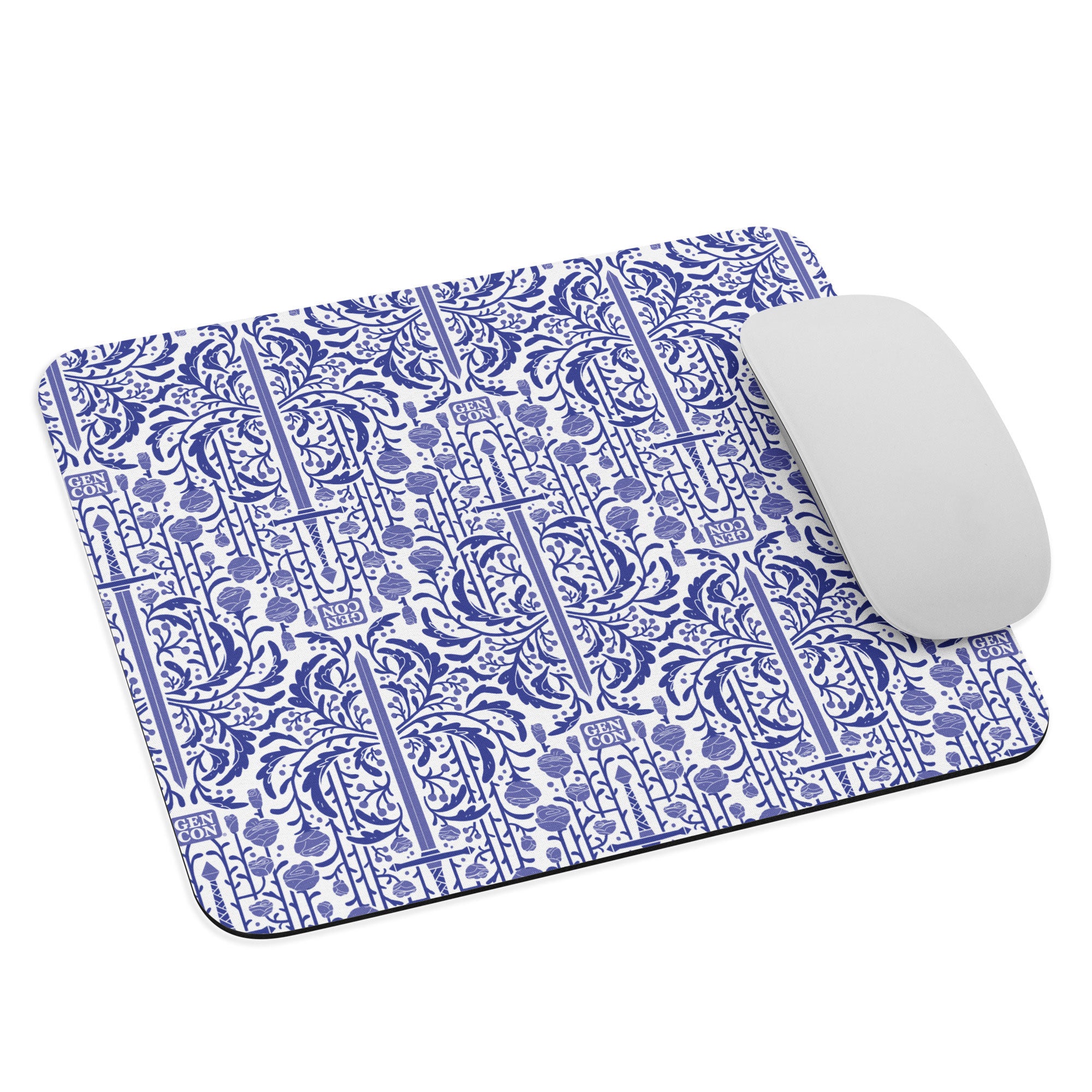 Gen Con Floral Sword Pattern Mouse Pad | Rollacrit