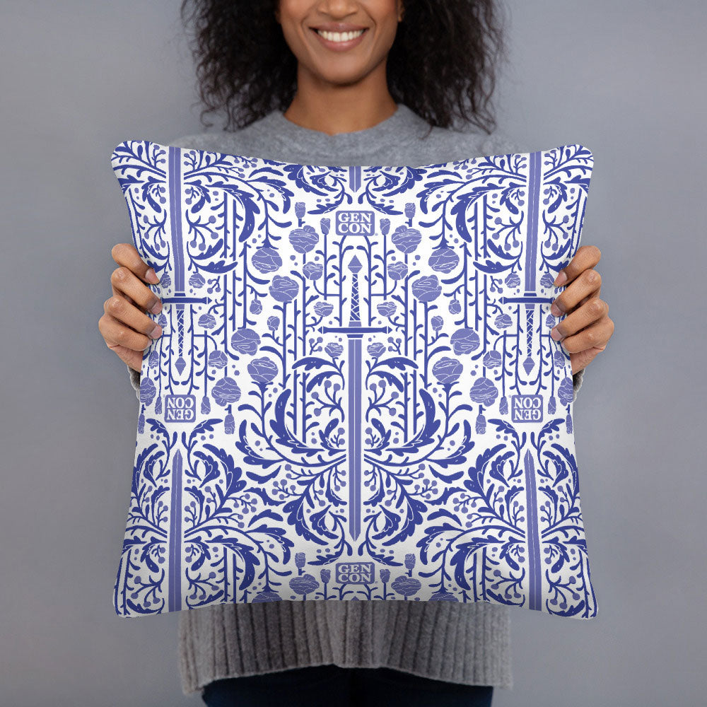 Gen Con Floral Sword Pattern Pillow | Rollacrit