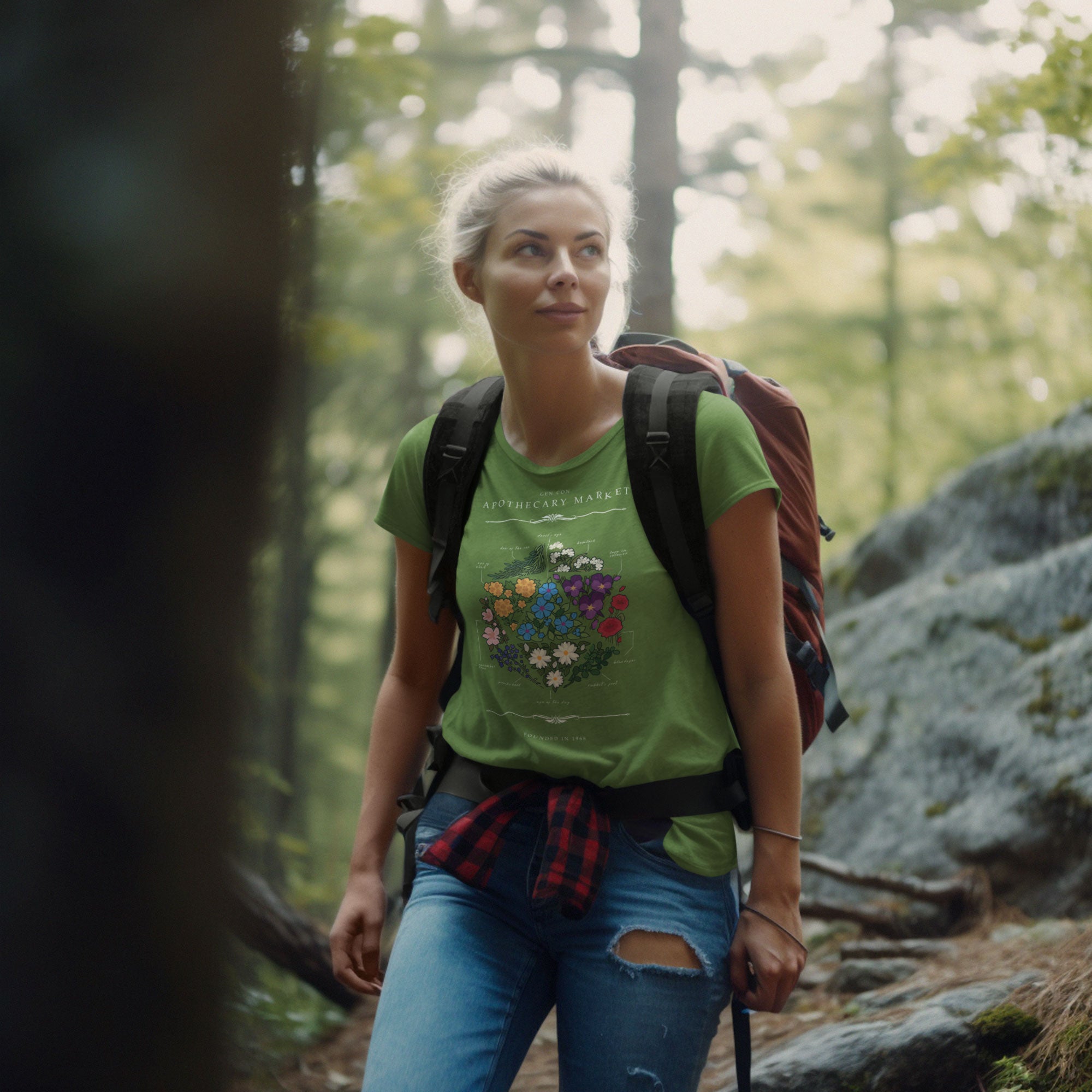 Gen Con Floral d20 Femme T-Shirt | Rollacrit