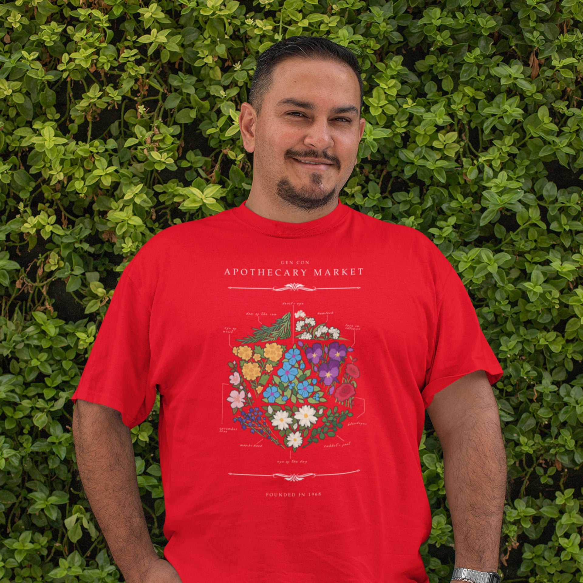 Gen Con Floral d20 T-Shirt | Rollacrit