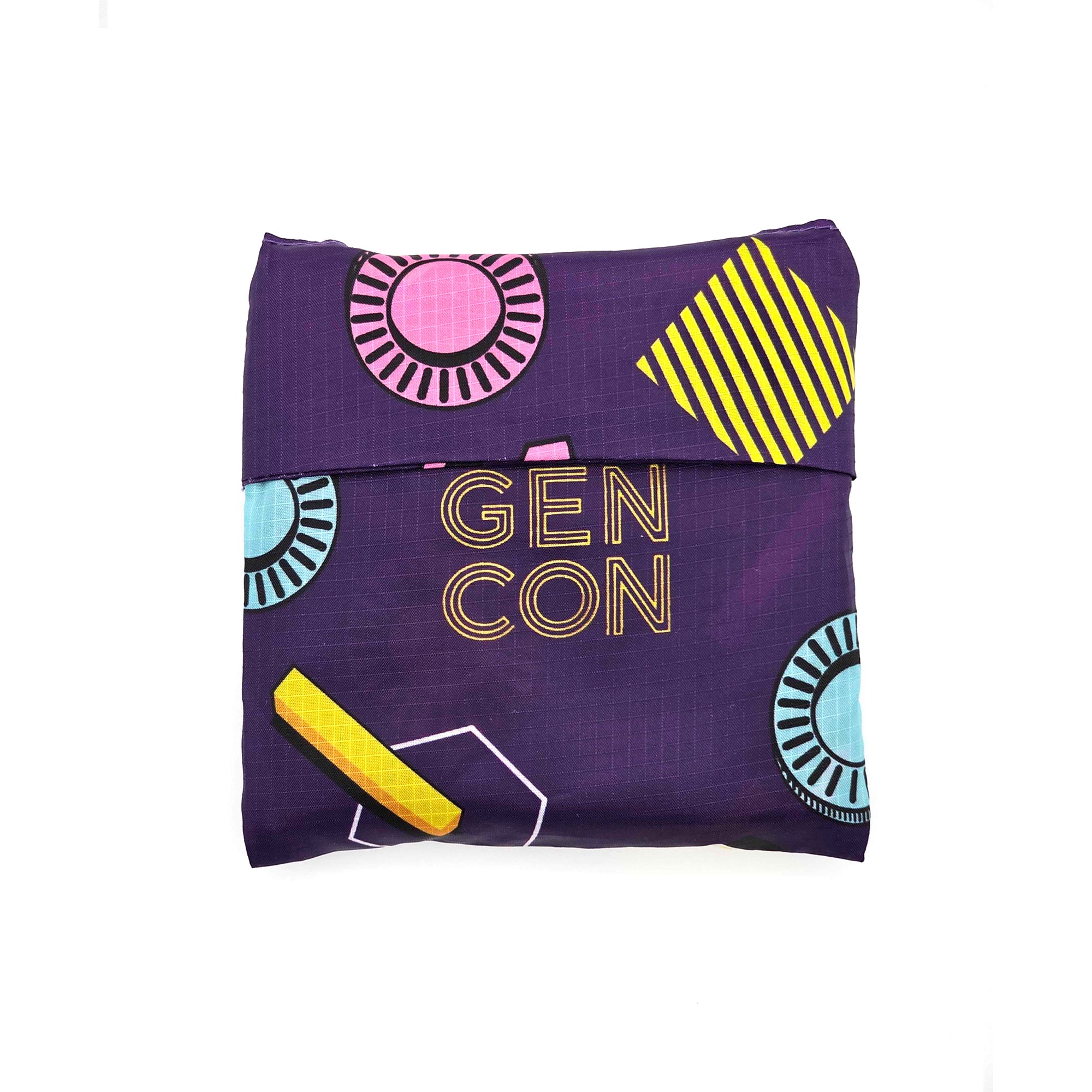 Gen Con Fold-Up Neon Arcade Vibes Tote Bag | Rollacrit