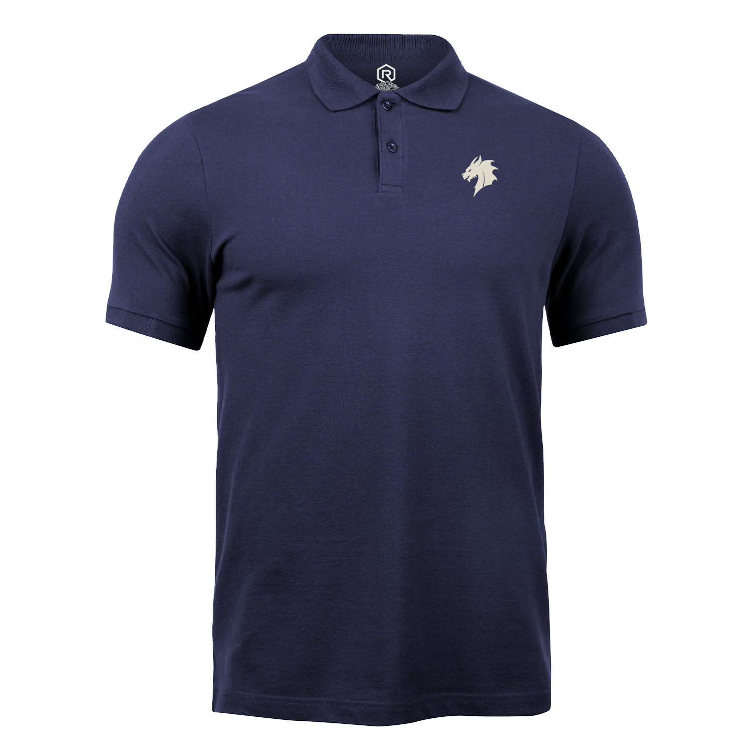 Gen Con Ivory Dragon Embroidered Polo Shirt | Rollacrit