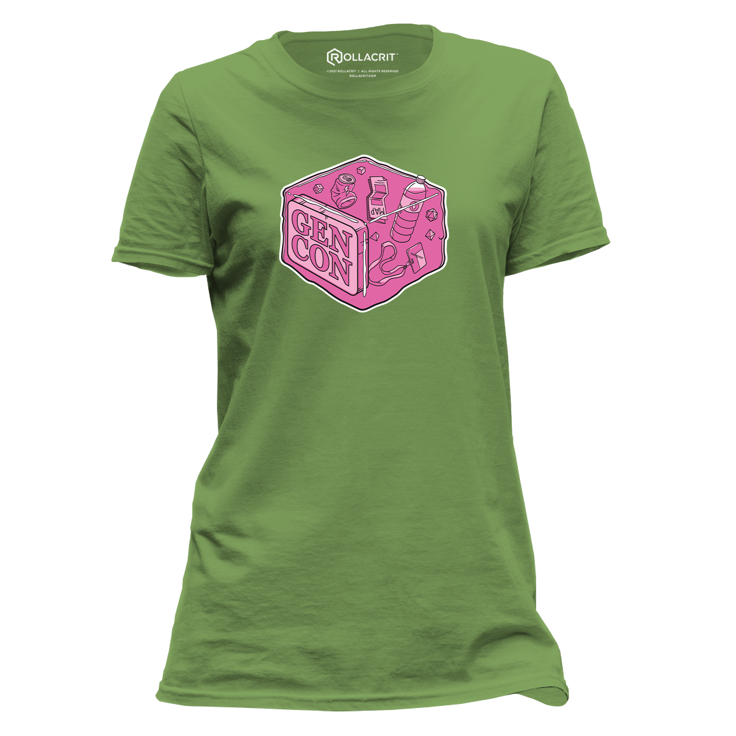 Gen Con Pink Gelatinous Cube Femme T-Shirt | Rollacrit