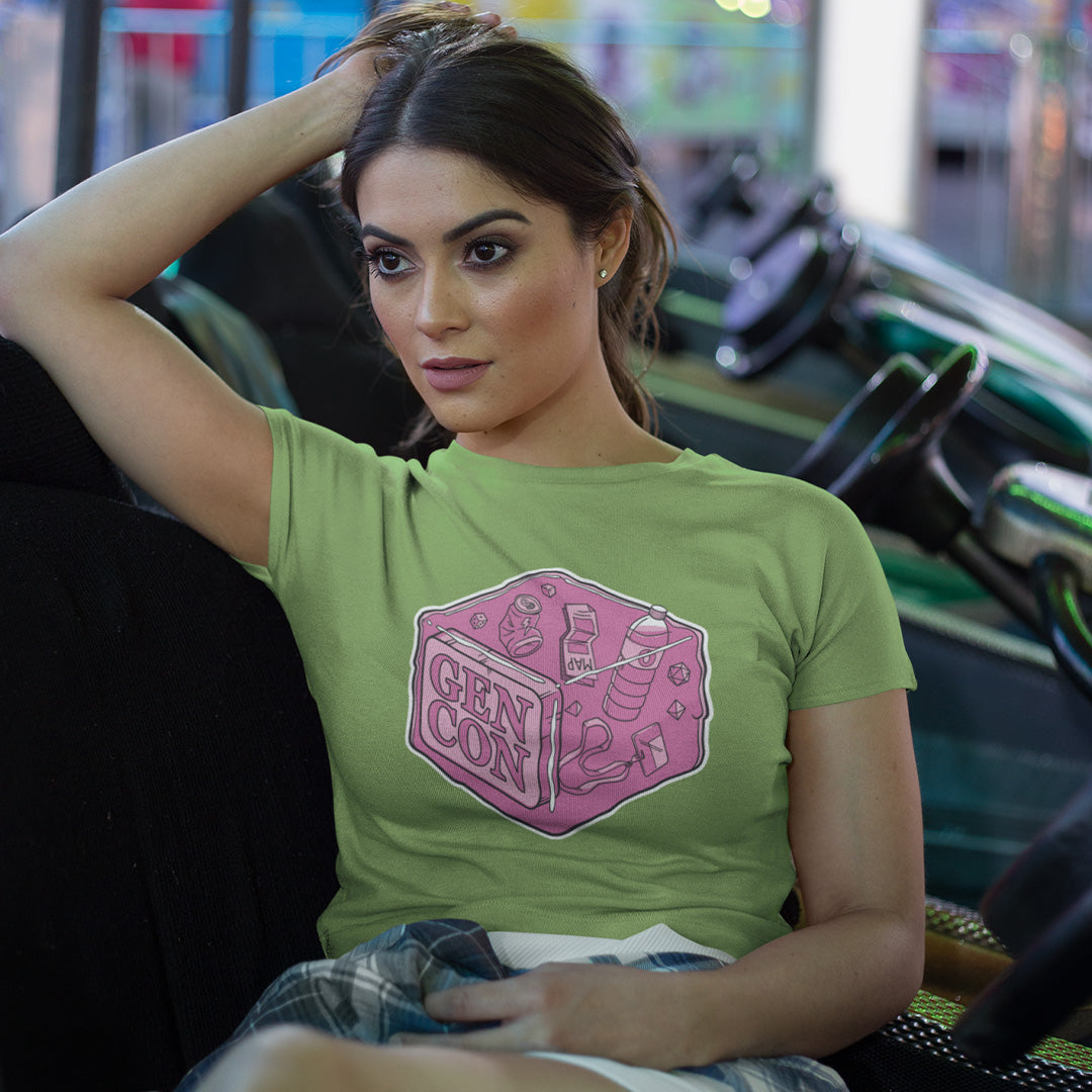 Gen Con Pink Gelatinous Cube Femme T-Shirt | Rollacrit