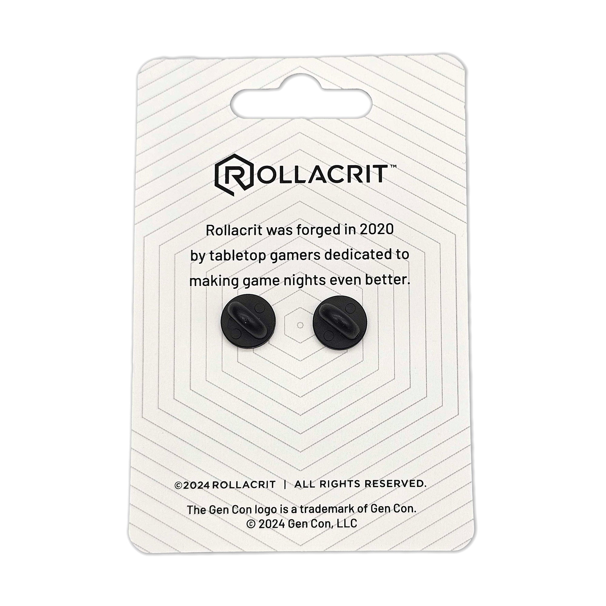 Gen Con Spinning Skull Eyes Life Counter Pin | Rollacrit