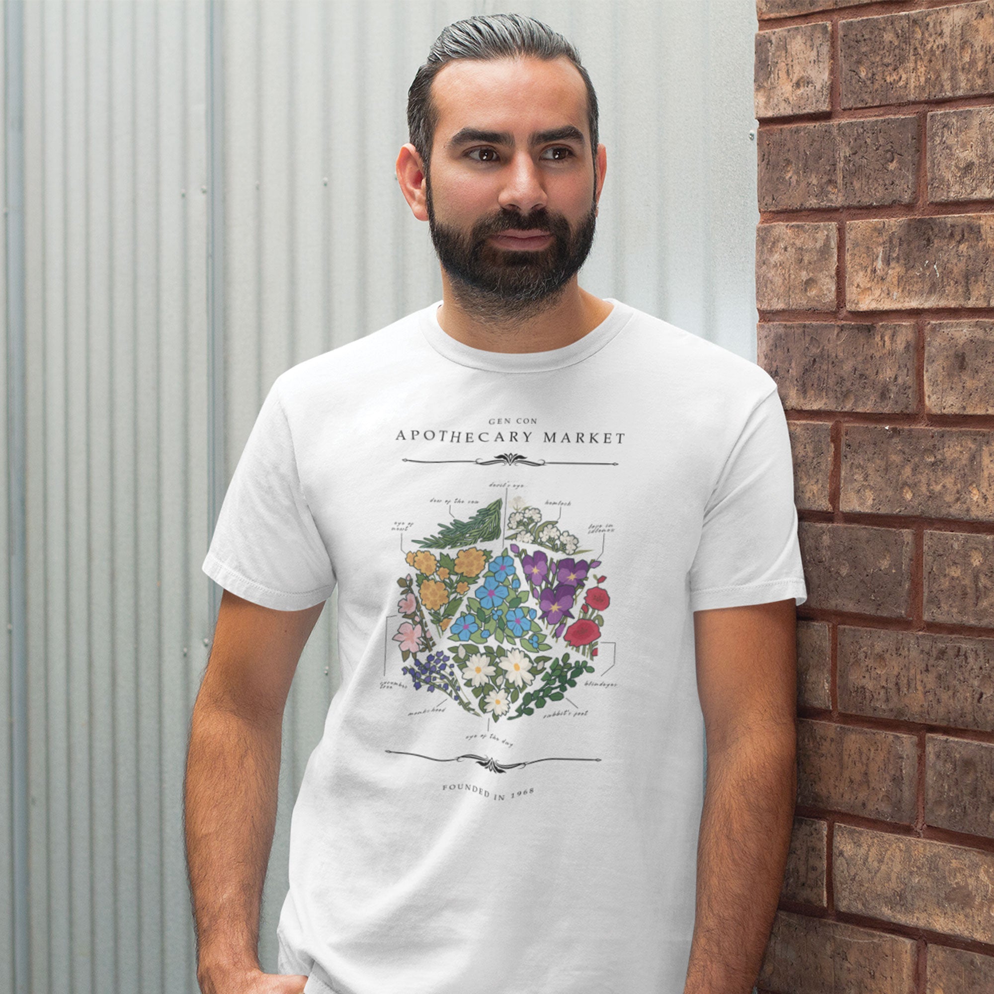 Gen Con Floral d20 T-Shirt | Rollacrit