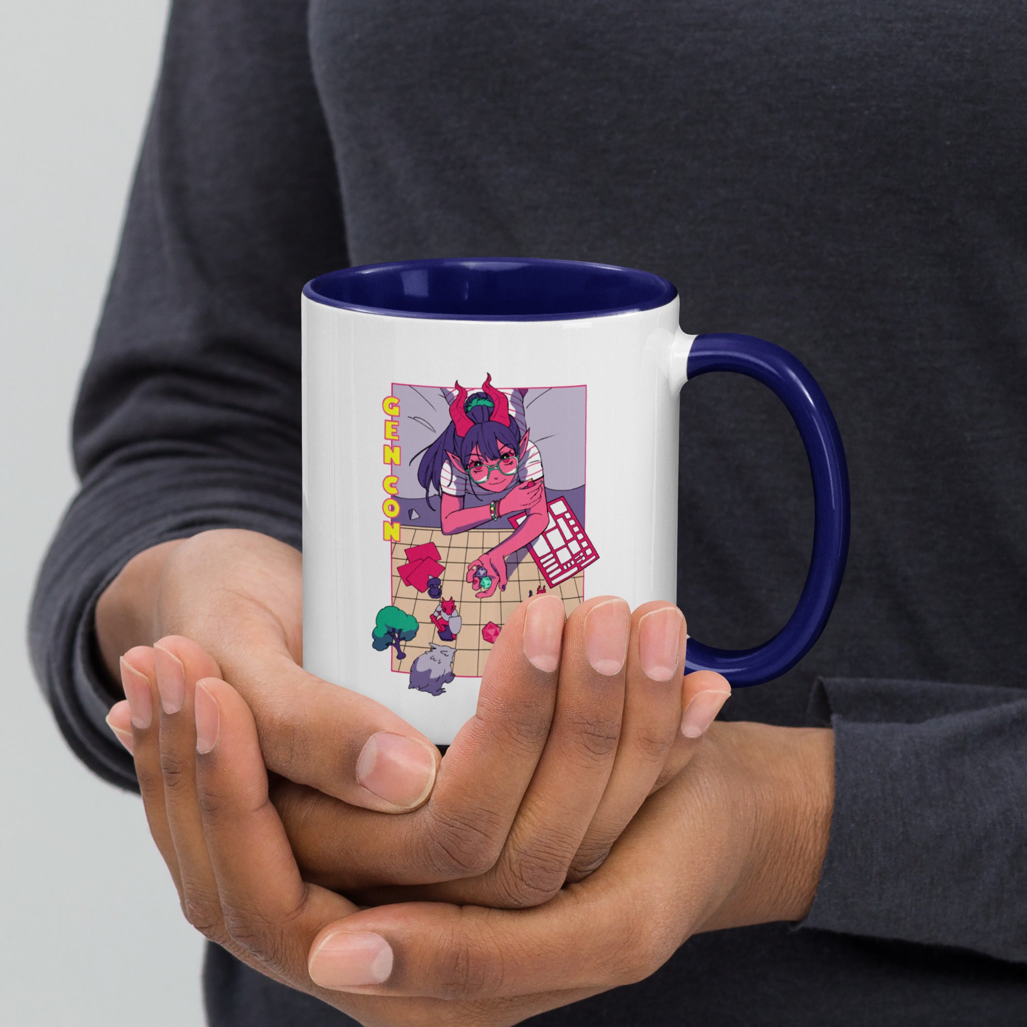 Gen Con Tsundere Gamer Tiefling Mug | Rollacrit