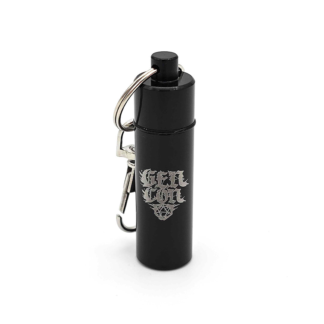 Hydro74 x Gen Con Spell Component Keychain With Tiny 7pc Dice Set | Rollacrit
