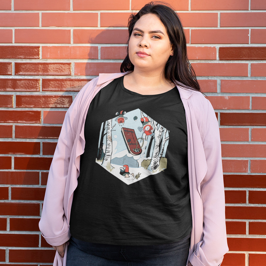 Gen Con Kobolds Sledding Femme T-Shirt | Rollacrit
