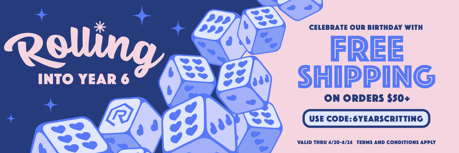 Rolling Into Year 6 Birthday Week Free Shipping | Rollacrit