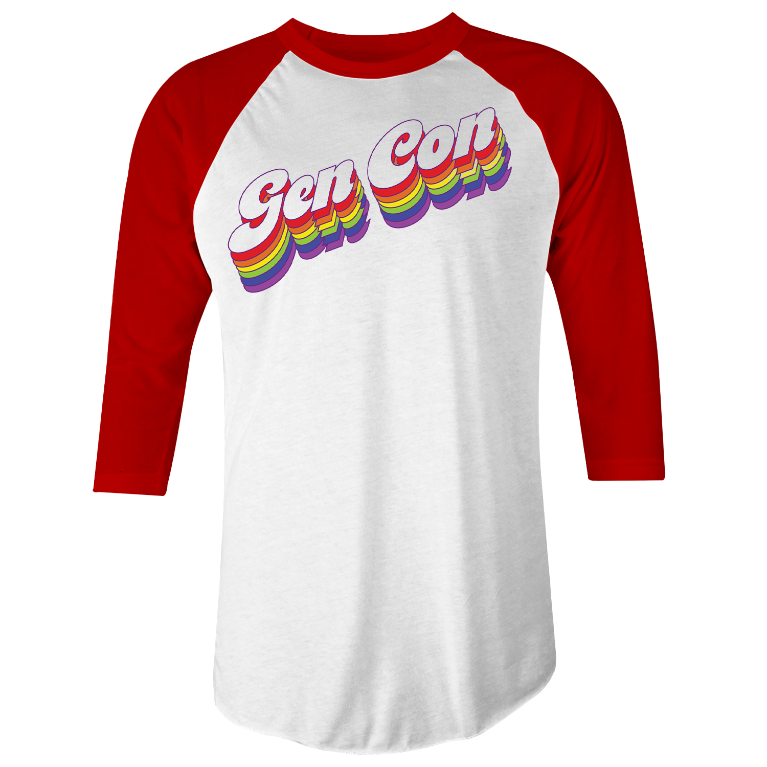 Retro Rainbow Pride Gen Con 2025 T-Shirt | Rollacrit