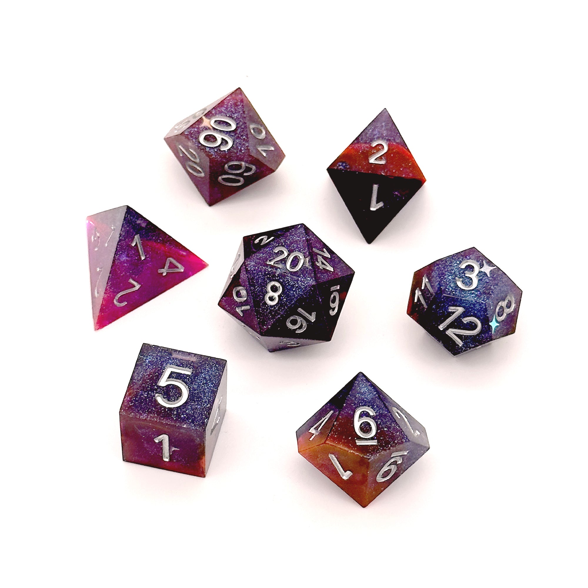 Starfield Sharp Edge Resin 7pc Dice Set | Rollacrit