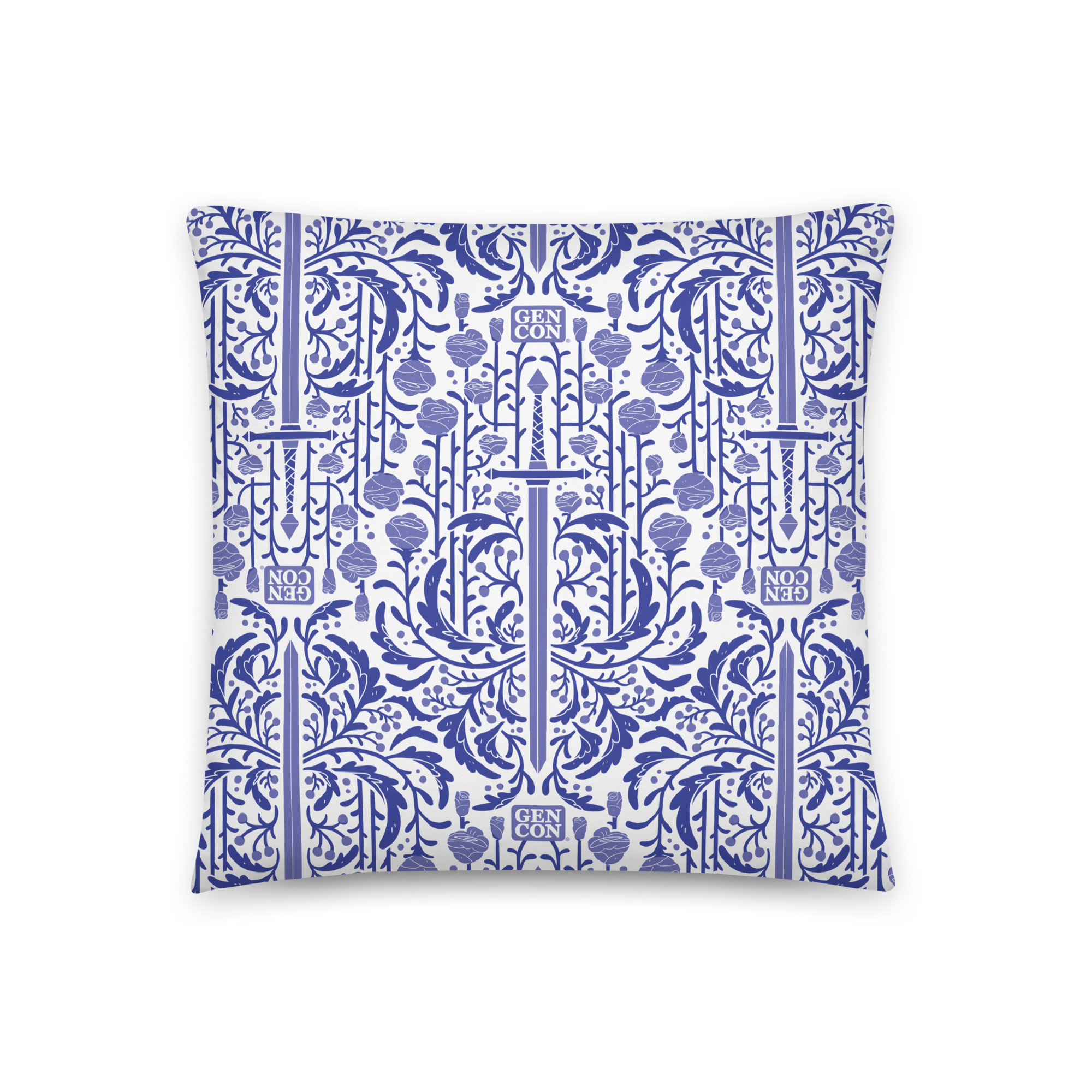 Gen Con Floral Sword Pattern Pillow | Rollacrit