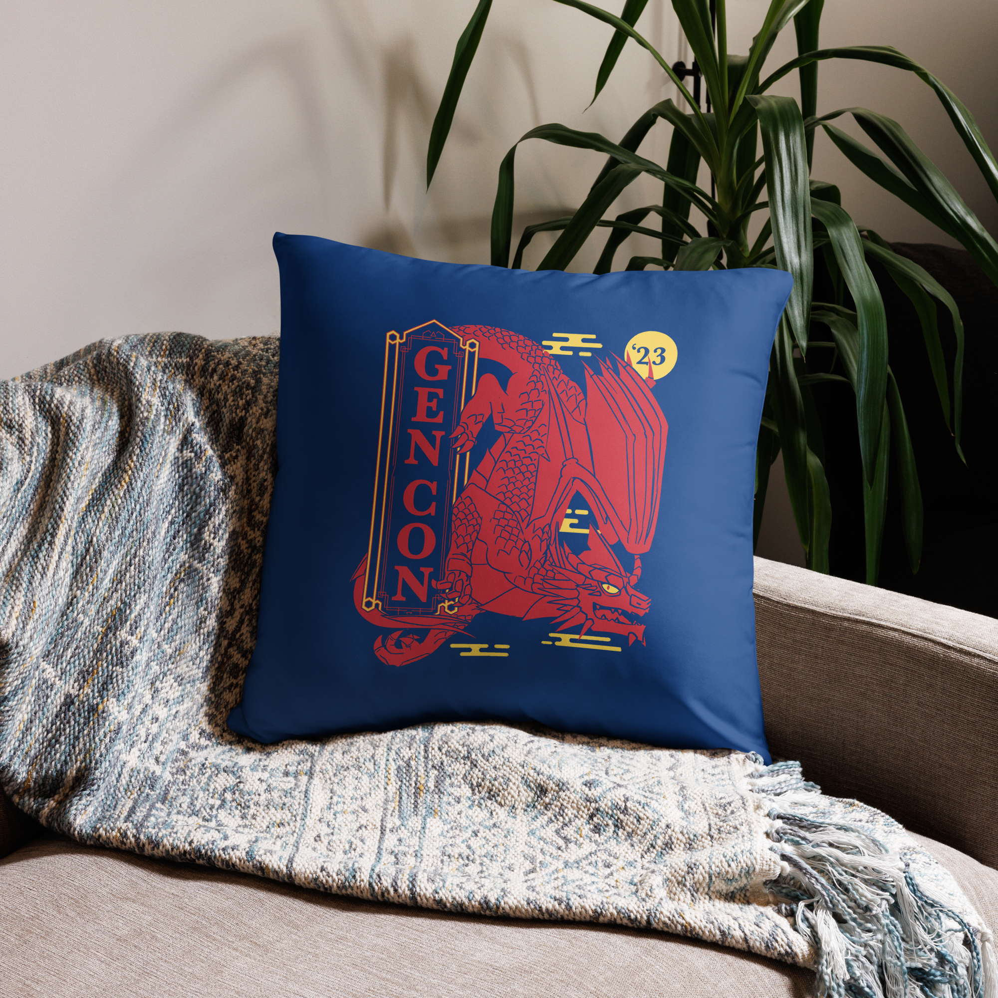 Gen Con Red Dragon Pillow | Rollacrit