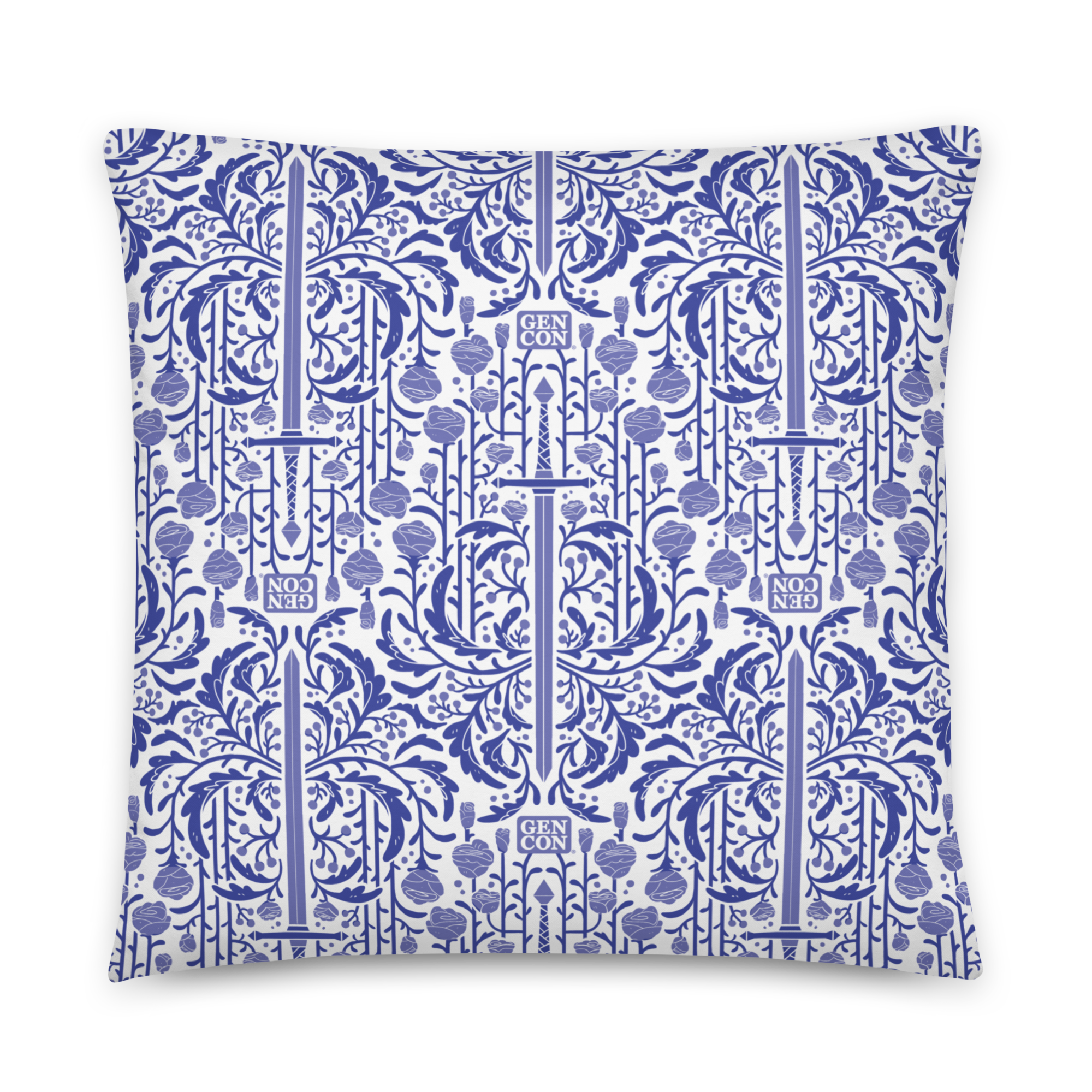 Gen Con Floral Sword Pattern Pillow | Rollacrit