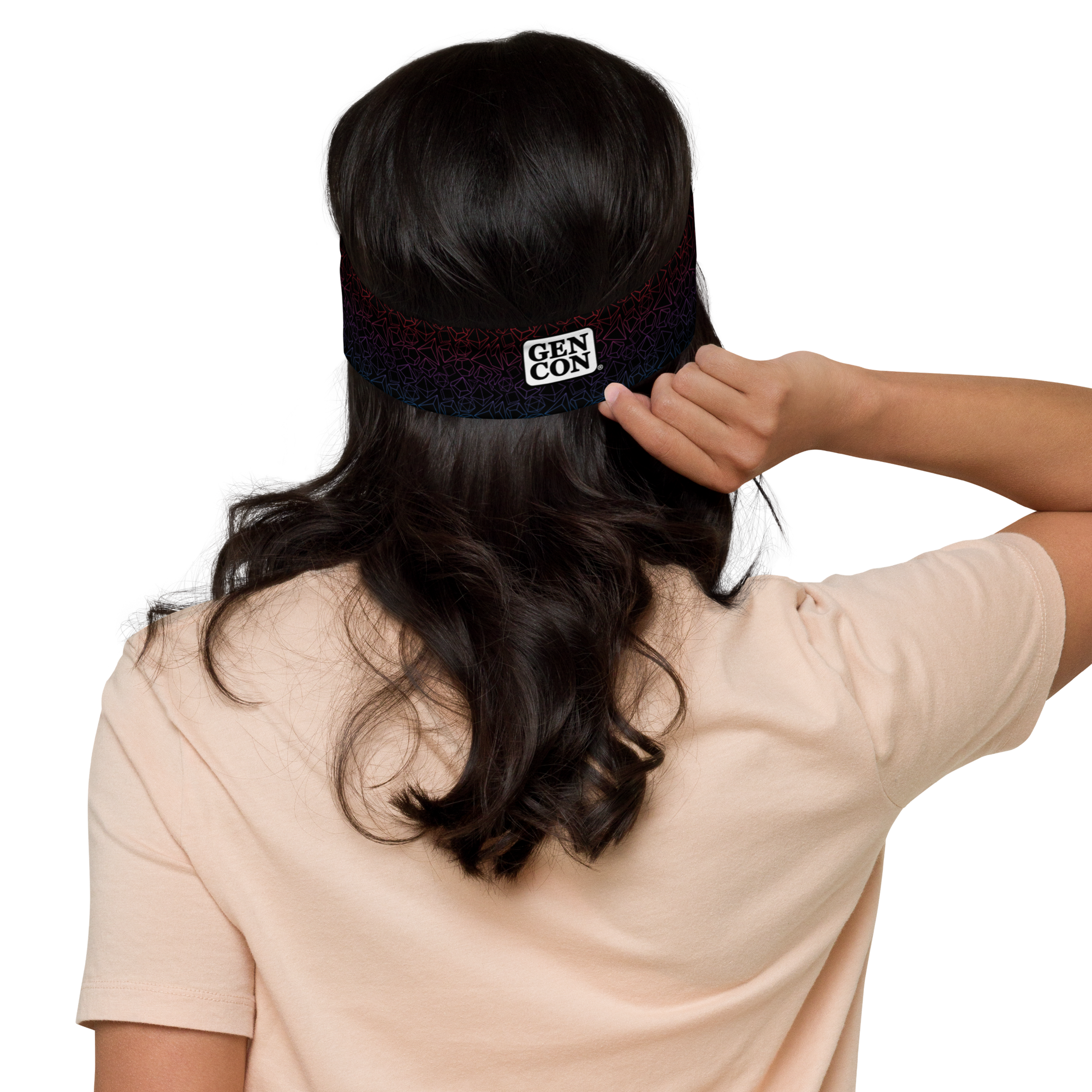 Gen Con Rainbow Dice Pattern Headband | Rollacrit