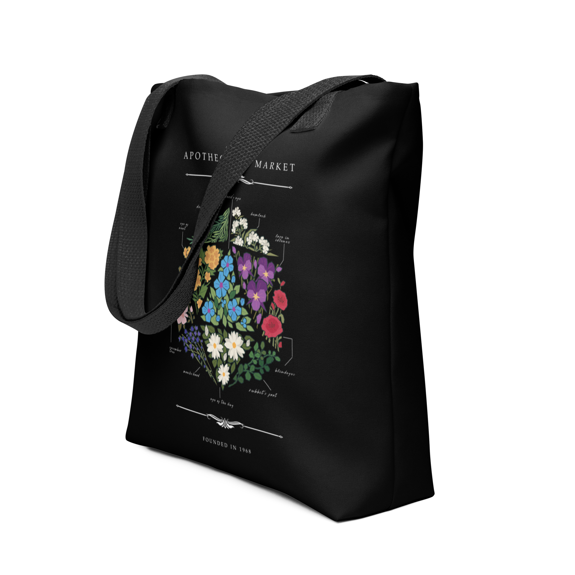 Gen Con Floral d20 Tote Bag | Rollacrit
