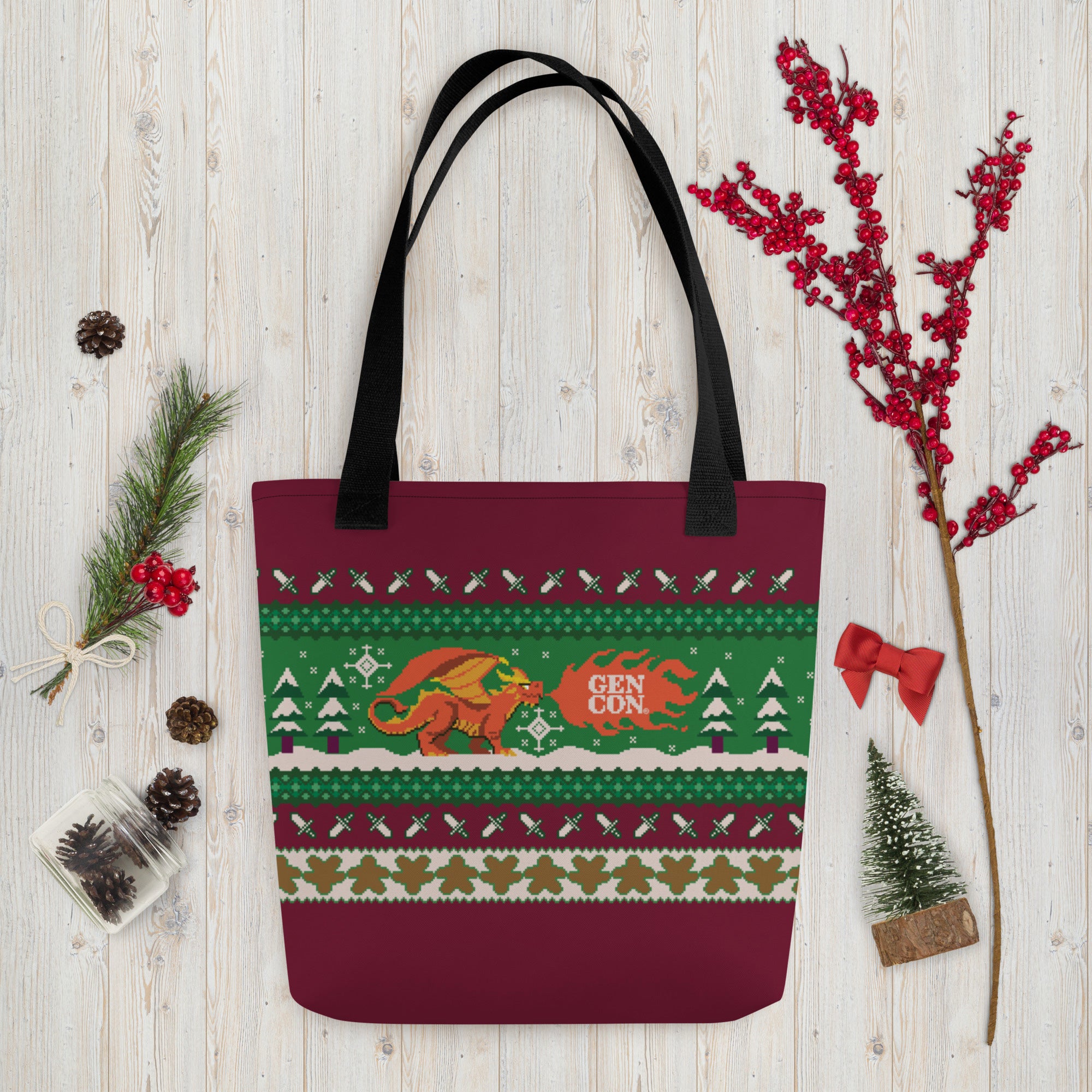 Gen Con 2023 Genevieve Holiday Tote Bag | Rollacrit
