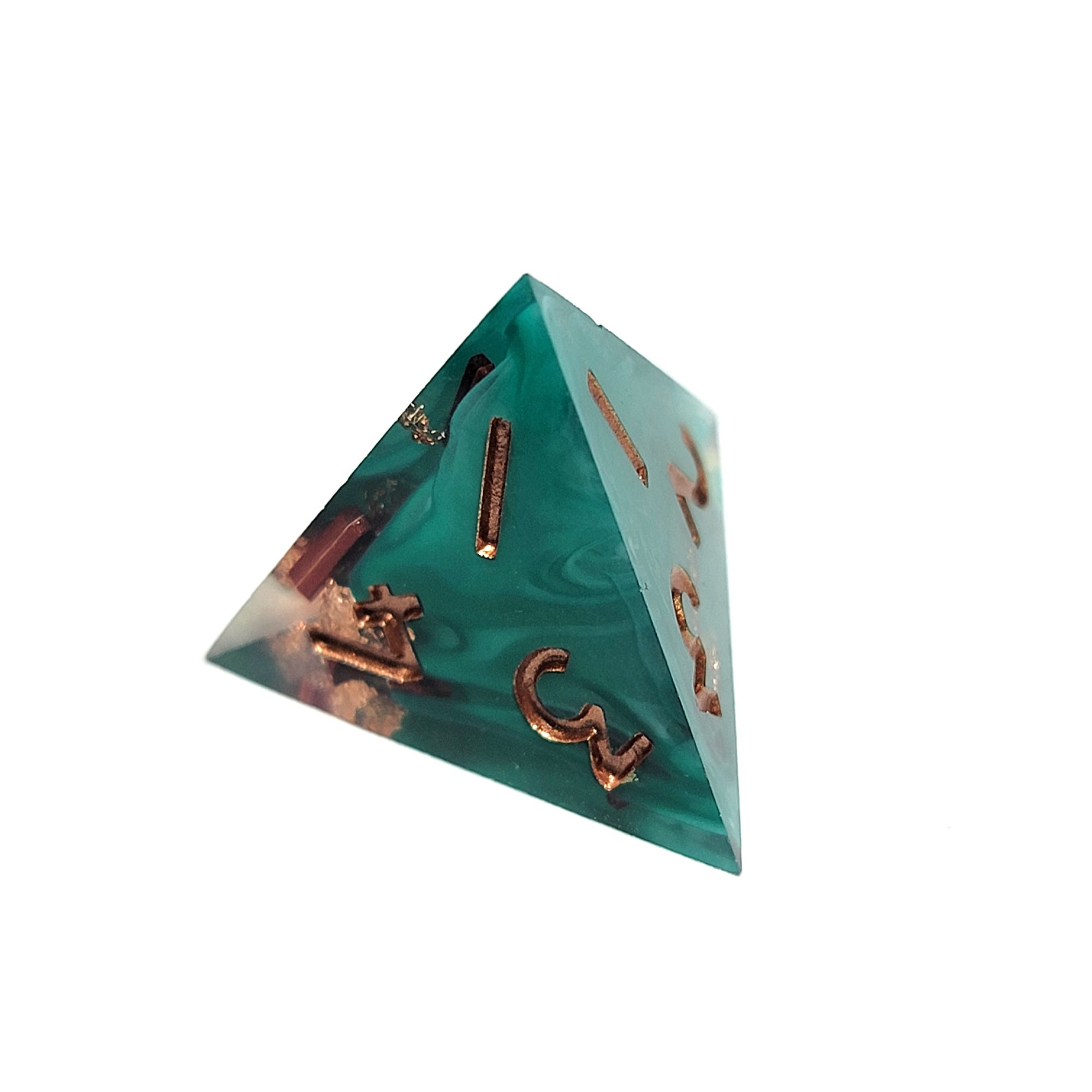 Crashing Waves Sharp Edge Resin 7pc Dice Set | Rollacrit
