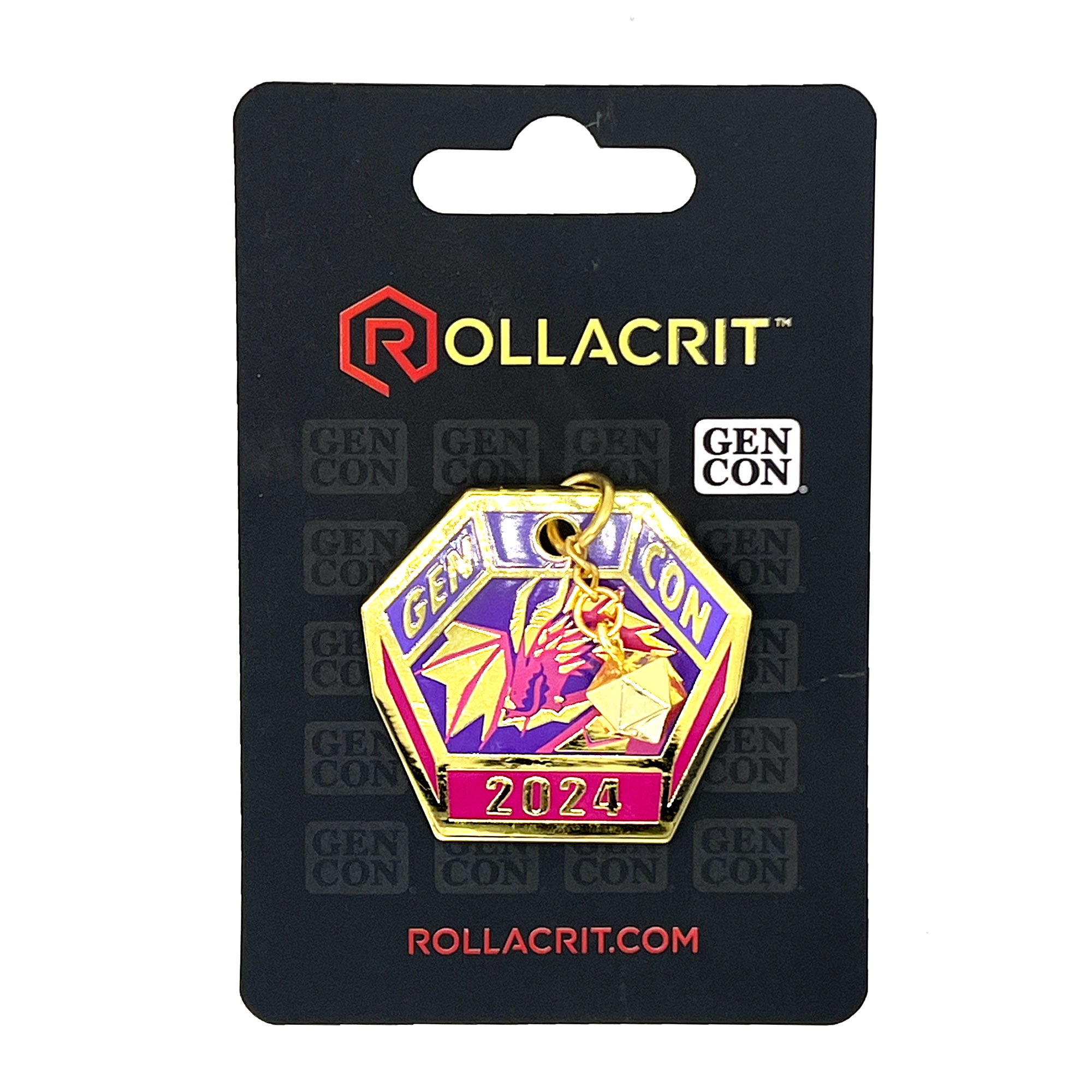 Gen Con 2024 Genevieve Dice Tray Pin | Rollacrit