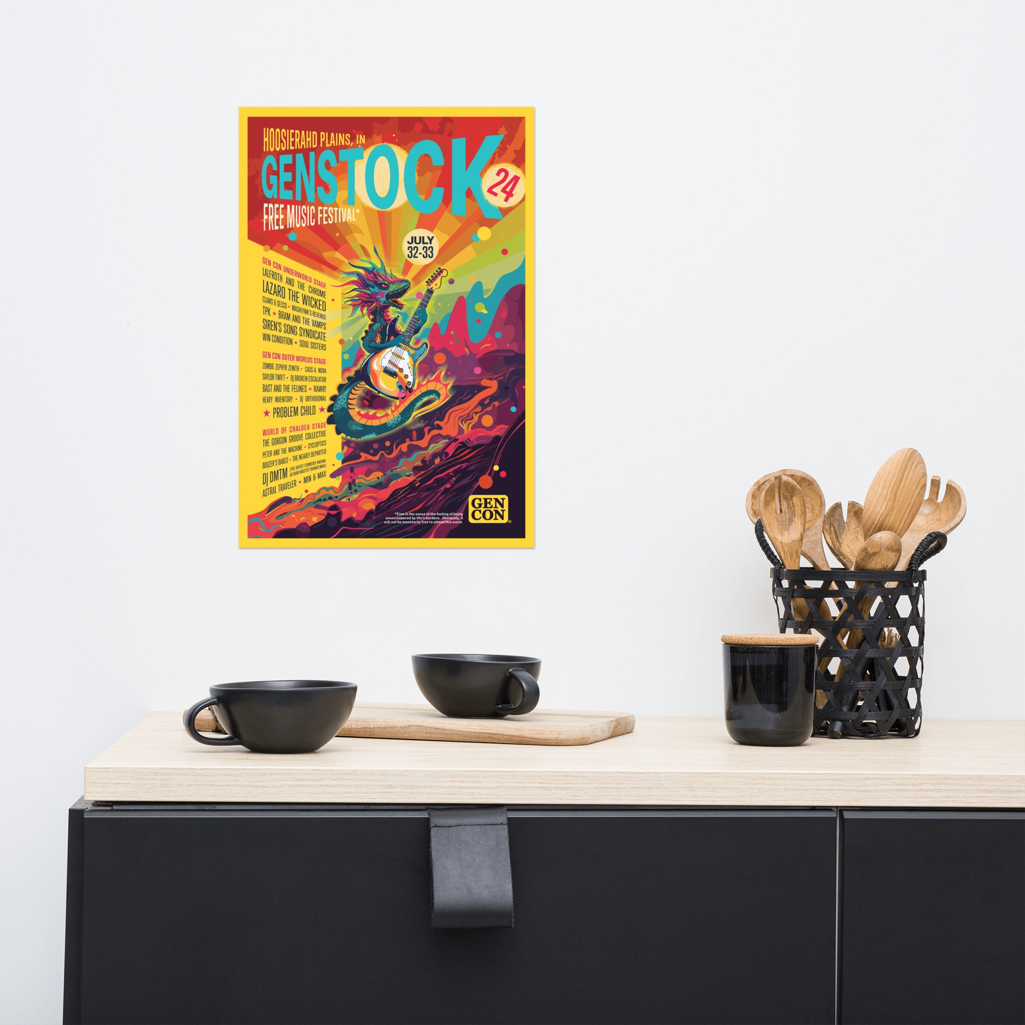 Gen Con Genstock 2024 Collector's Edition Poster | Rollacrit