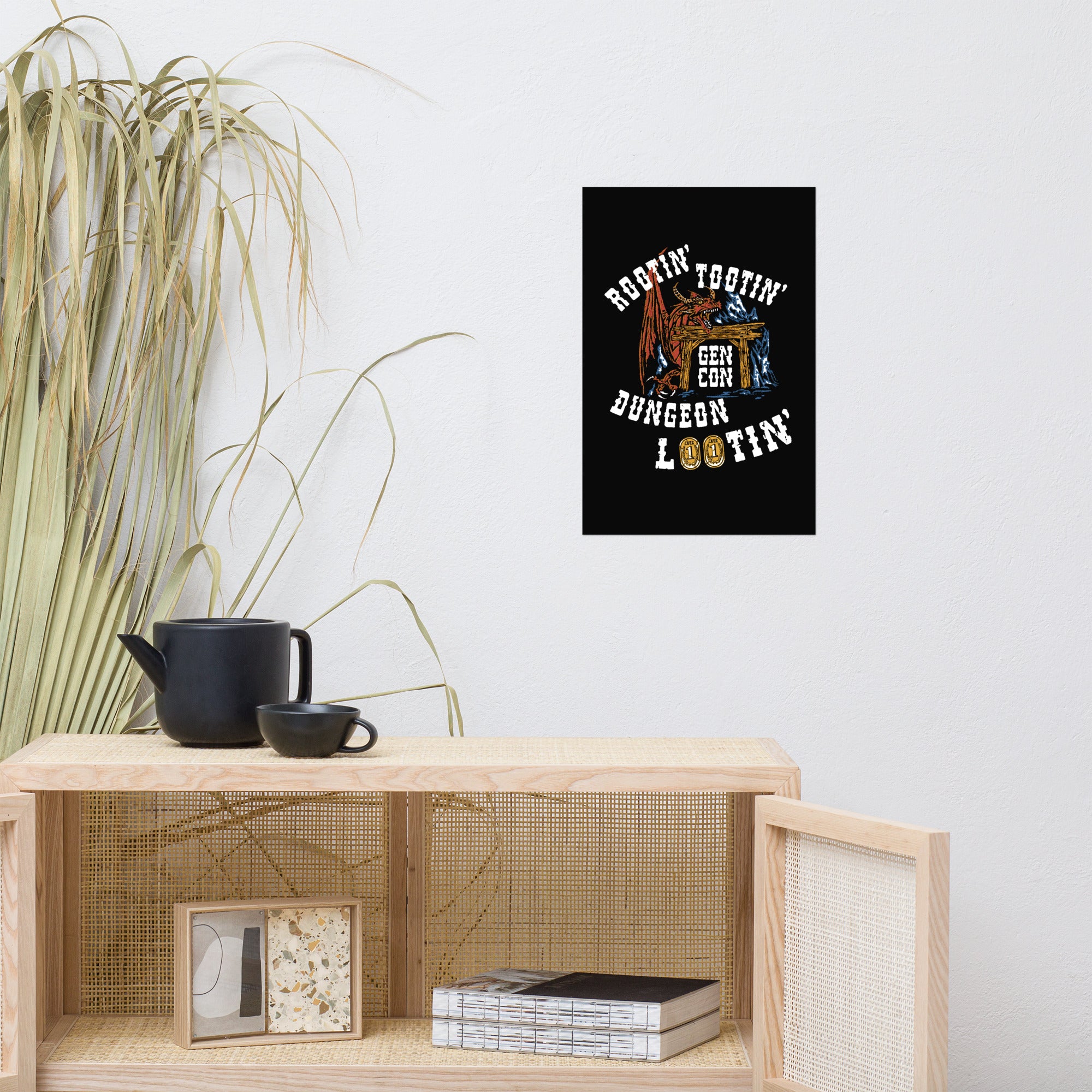 Gen Con Rootin' Tootin' Dungeon Lootin' Poster | Rollacrit