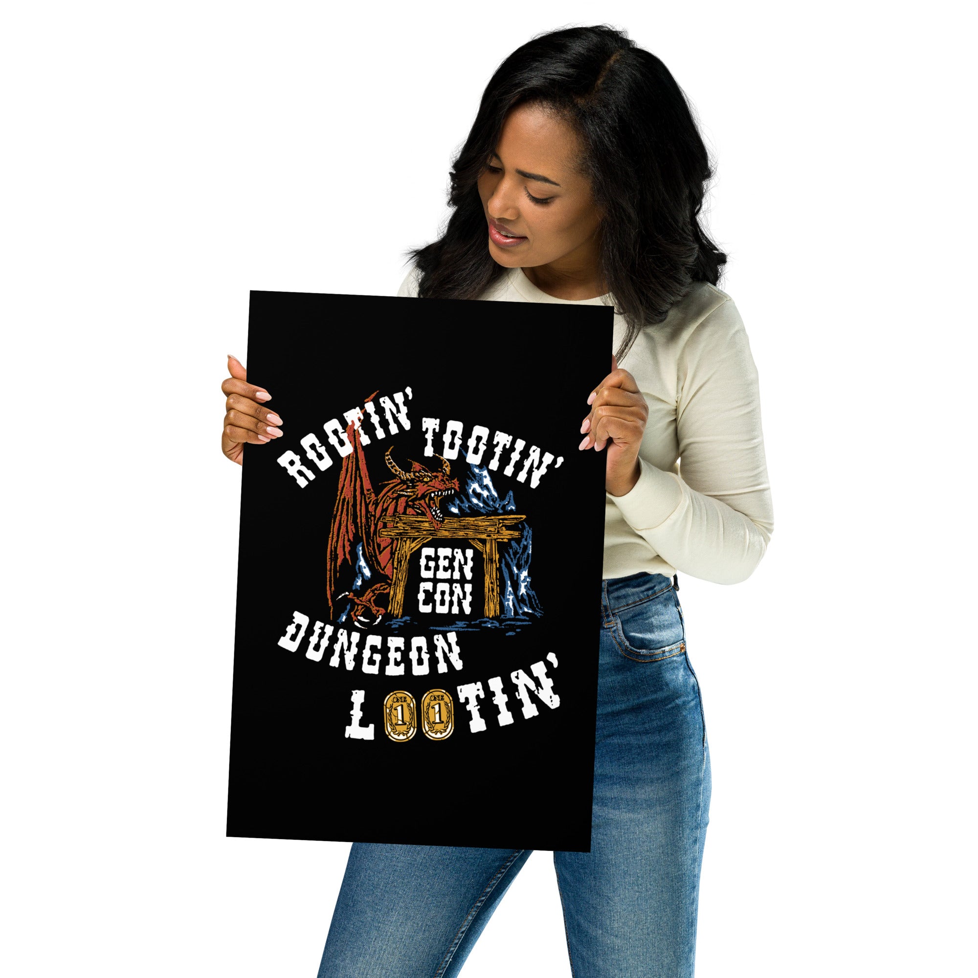 Gen Con Rootin' Tootin' Dungeon Lootin' Poster | Rollacrit