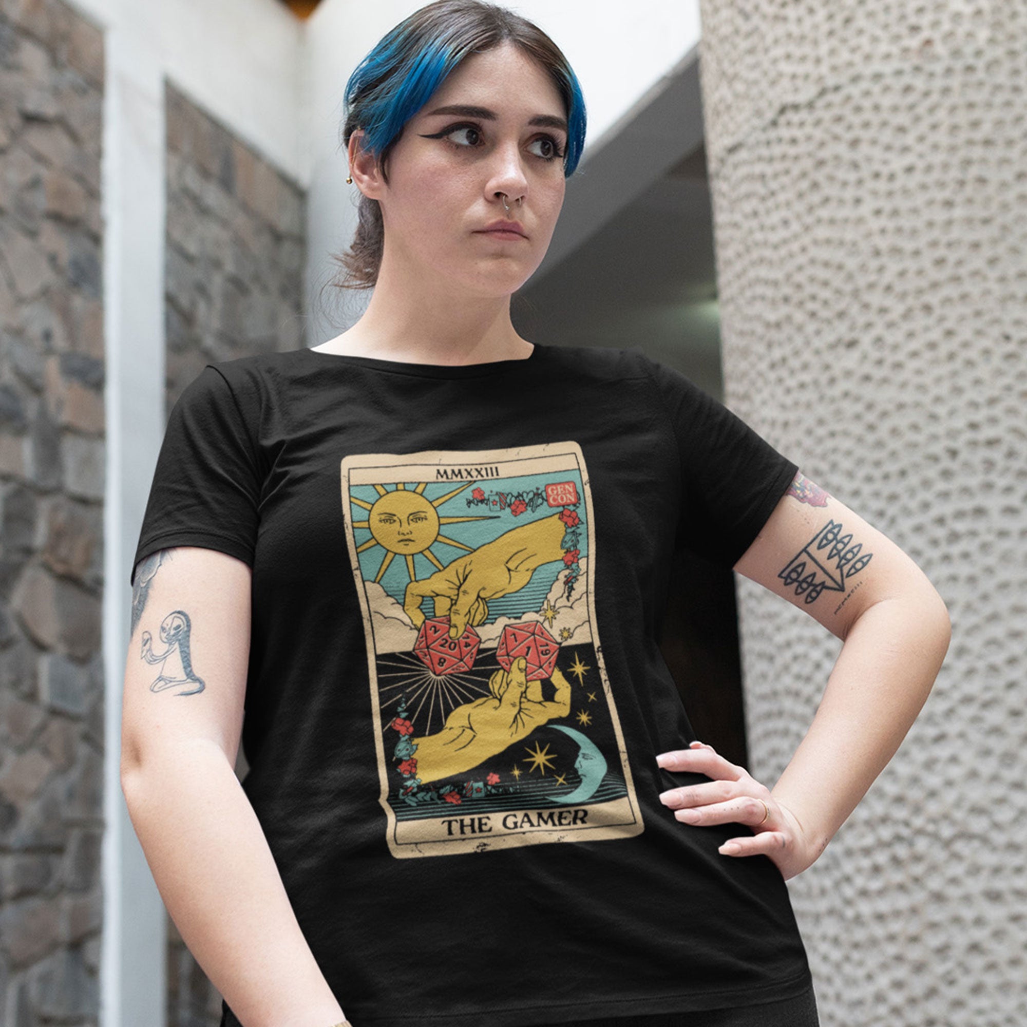 Gen Con The Gamer Tarot Card Femme T-Shirt | Rollacrit