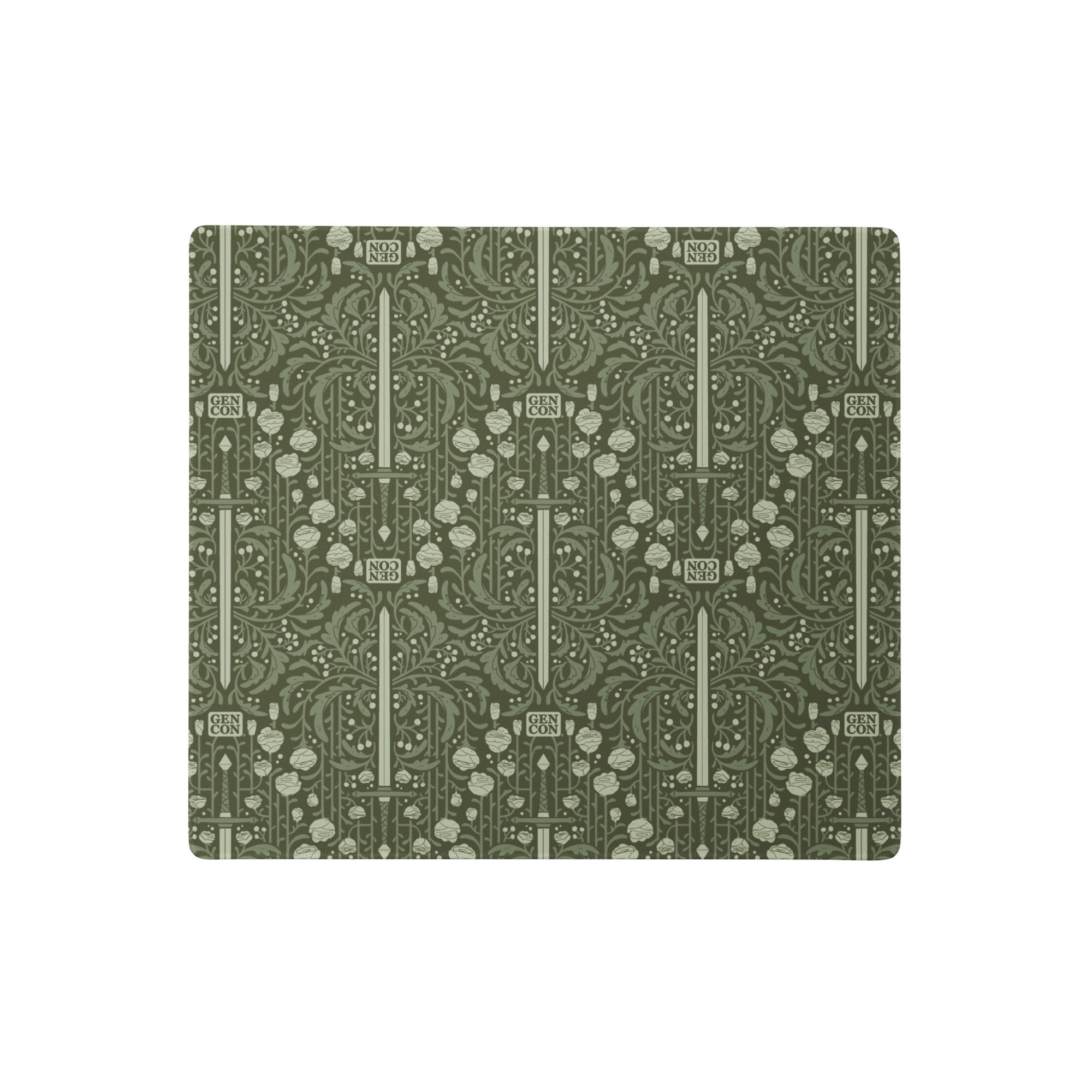 Gen Con Floral Sword Pattern Mouse Pad | Rollacrit
