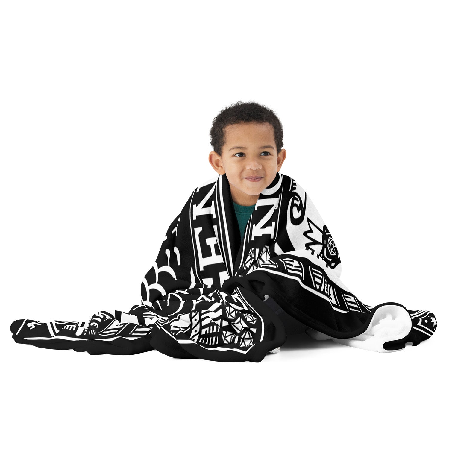 Gen Con 2025 Genevieve Scroll Woodblock Throw Blanket | Rollacrit