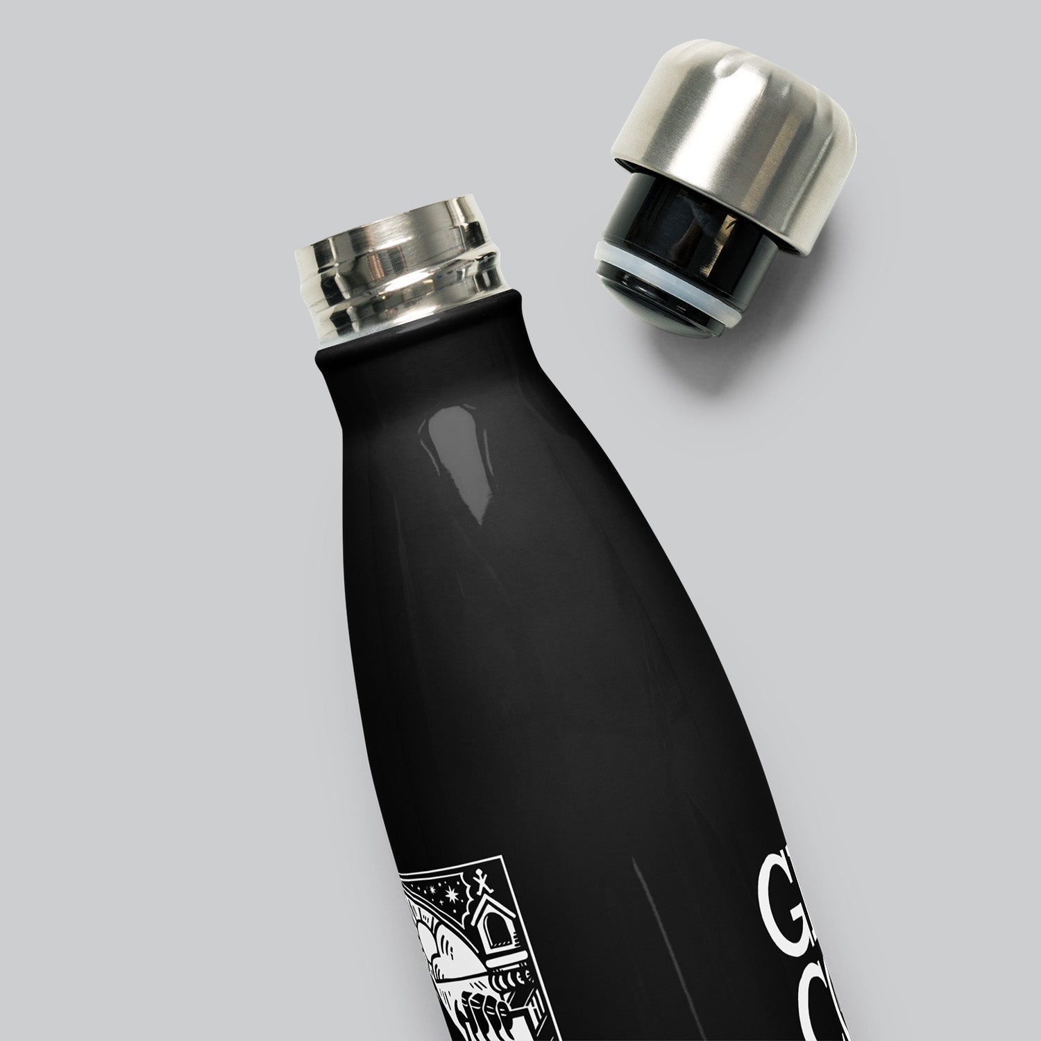 Gen Con 2025 Genevieve Scroll Woodblock Water Bottle | Rollacrit