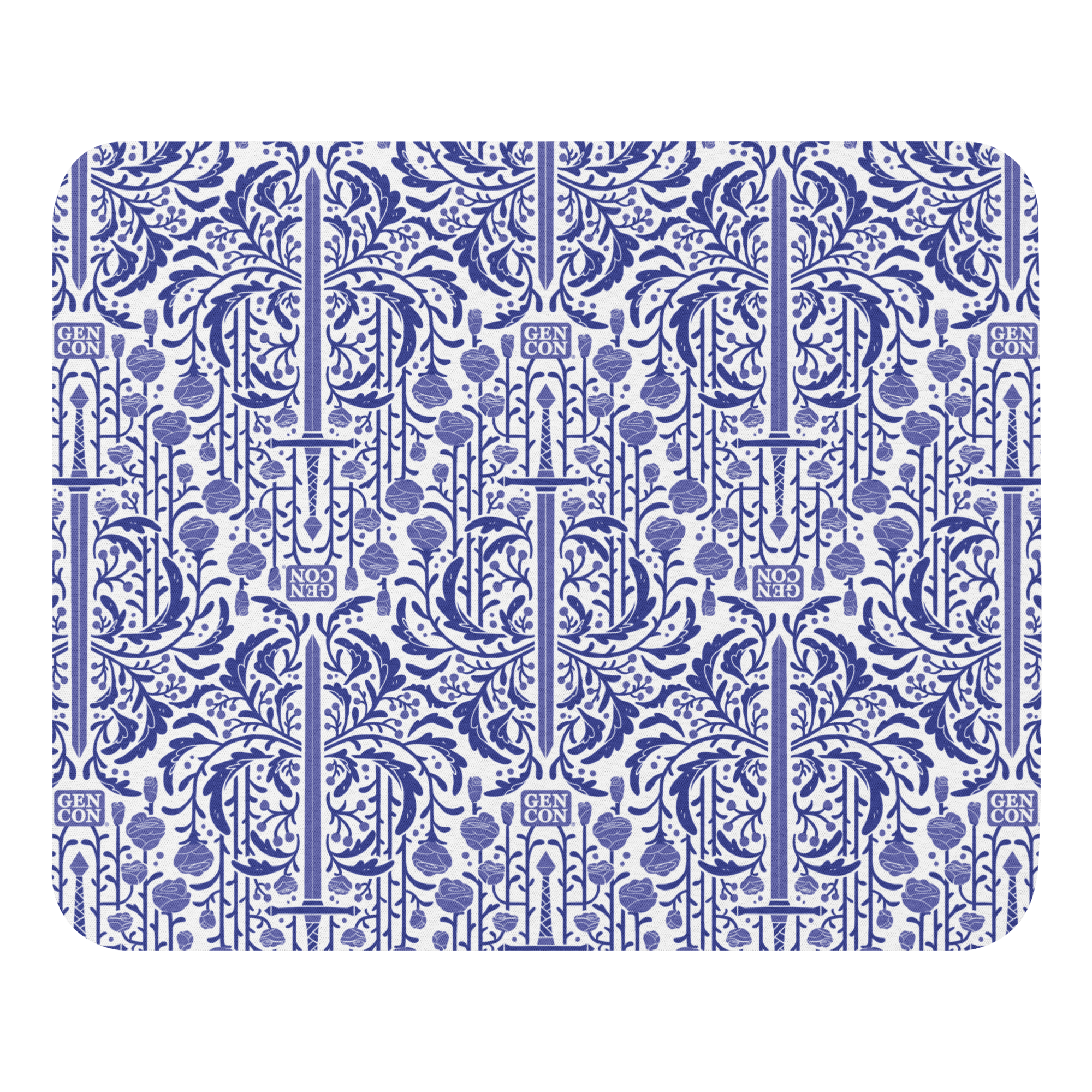 Gen Con Floral Sword Pattern Mouse Pad | Rollacrit