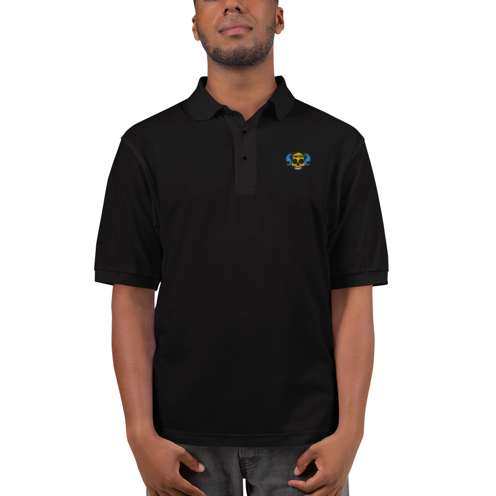 Gen Con Lich Skull Embroidered Polo Rollacrit