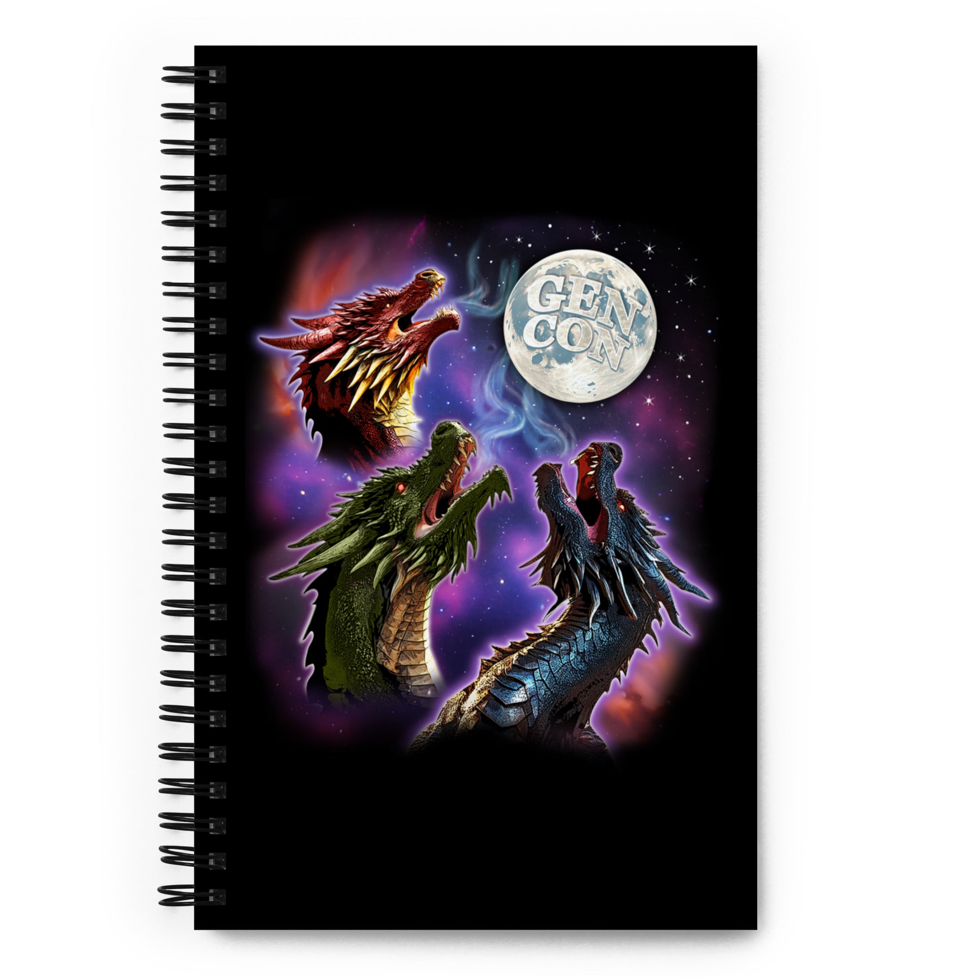 Gen Con Three Dragon Moon Spiral Notebook | Rollacrit