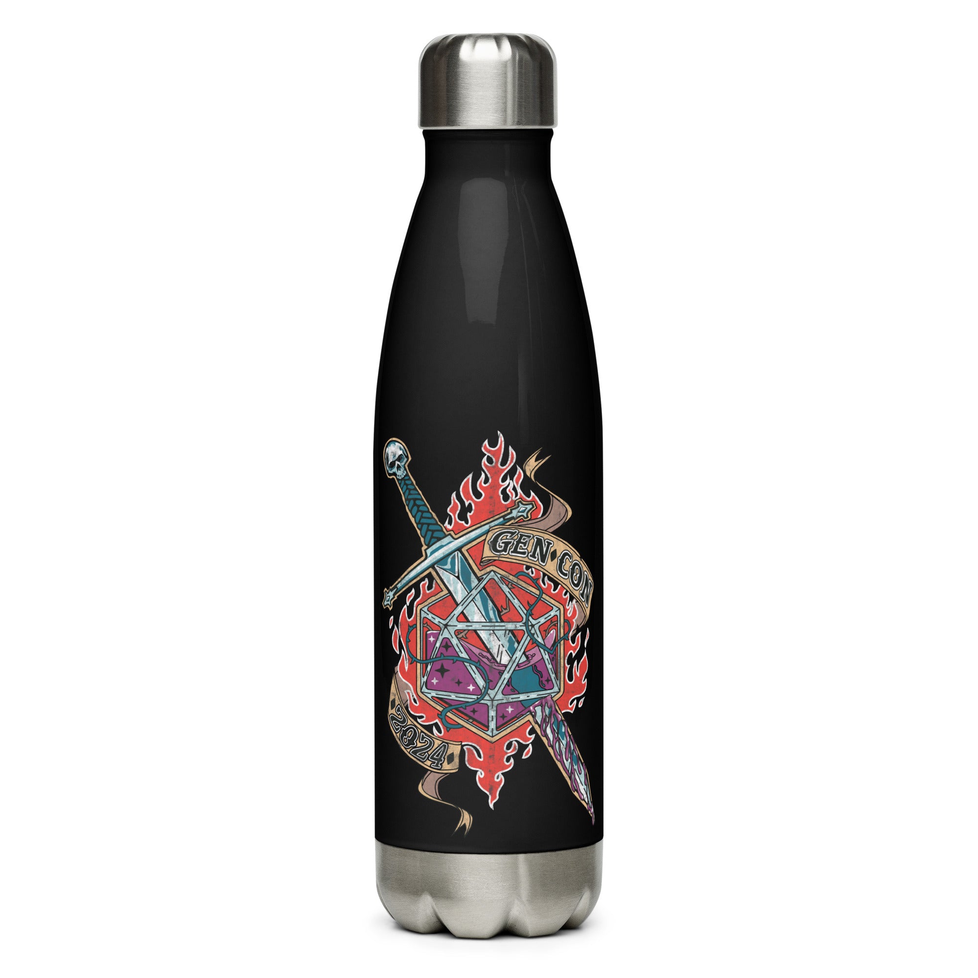 Gen Con Damage World Tour 2024 Water Bottle | Rollacrit