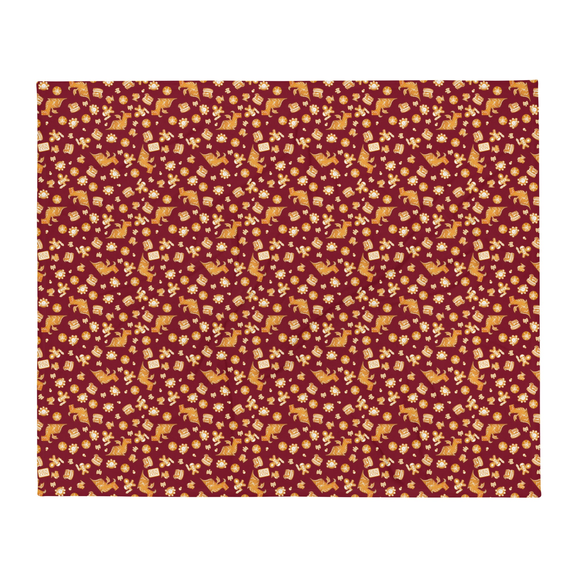 Burgundy Gen Con Gingerbread Blanket | Rollacrit