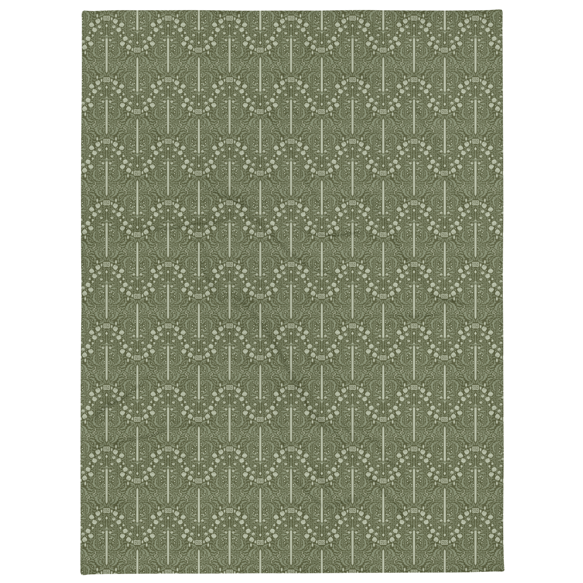 Gen Con Floral Sword Pattern Blanket | Rollacrit