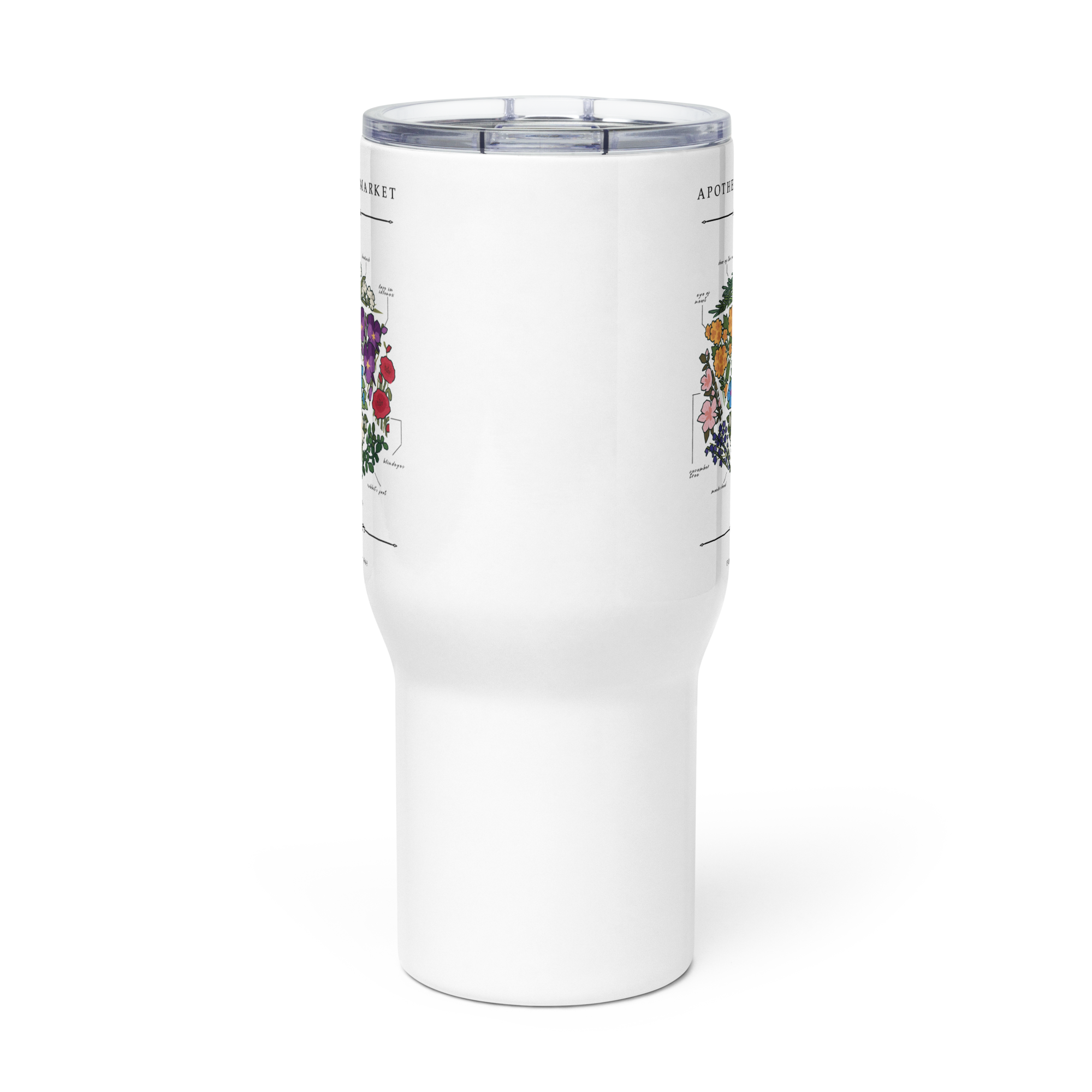 Gen Con Floral d20 Travel Mug | Rollacrit
