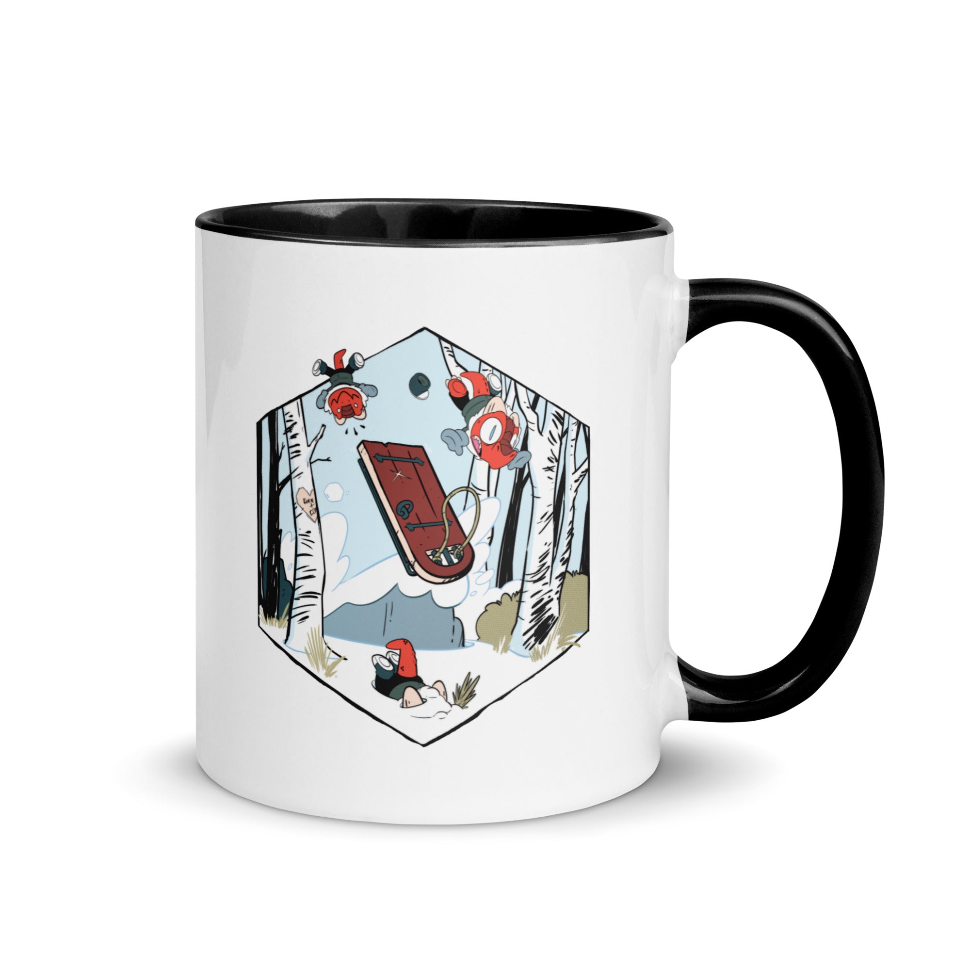 Black Gen Con Kobolds Sledding Mug | Rollacrit