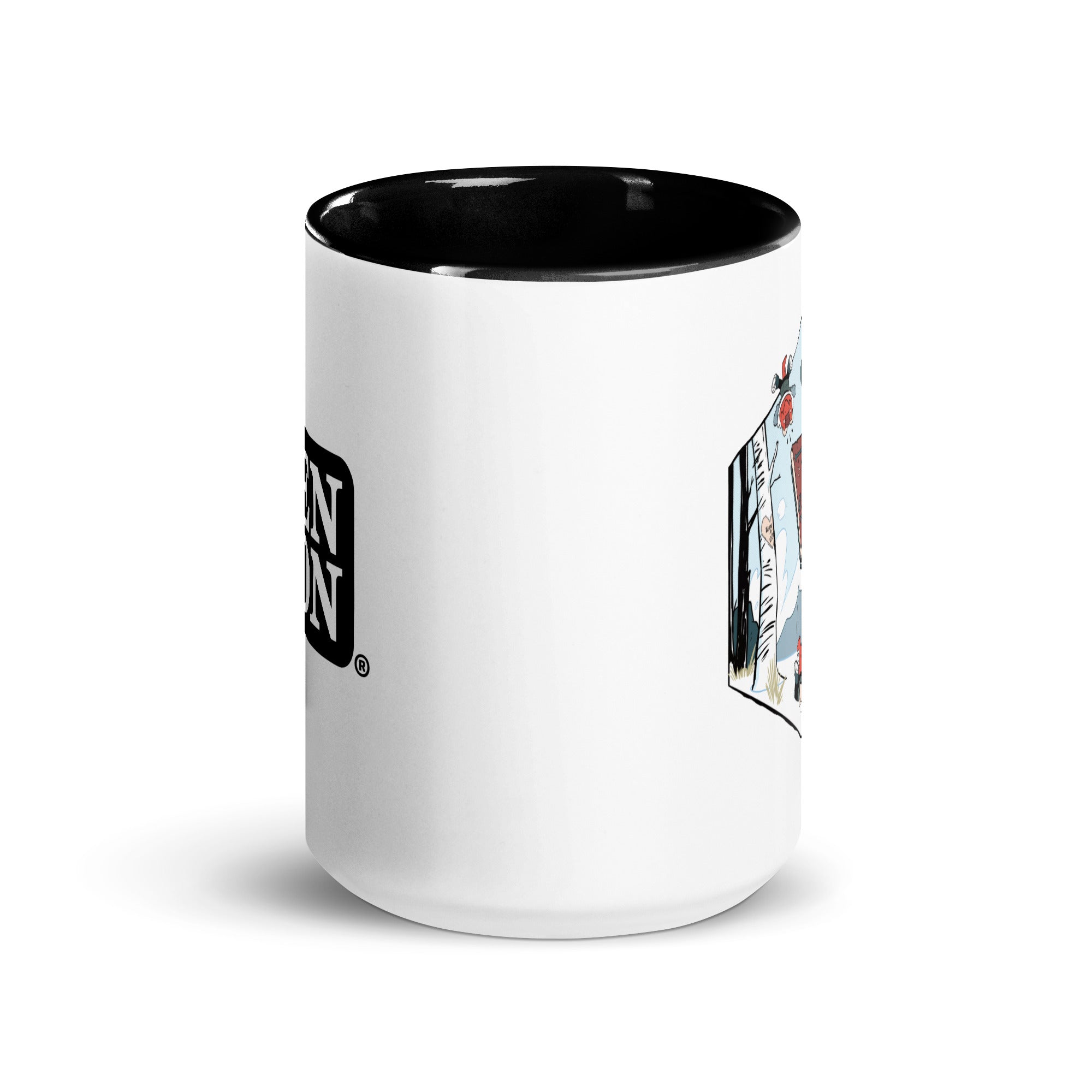 Black Gen Con Kobolds Sledding Mug | Rollacrit