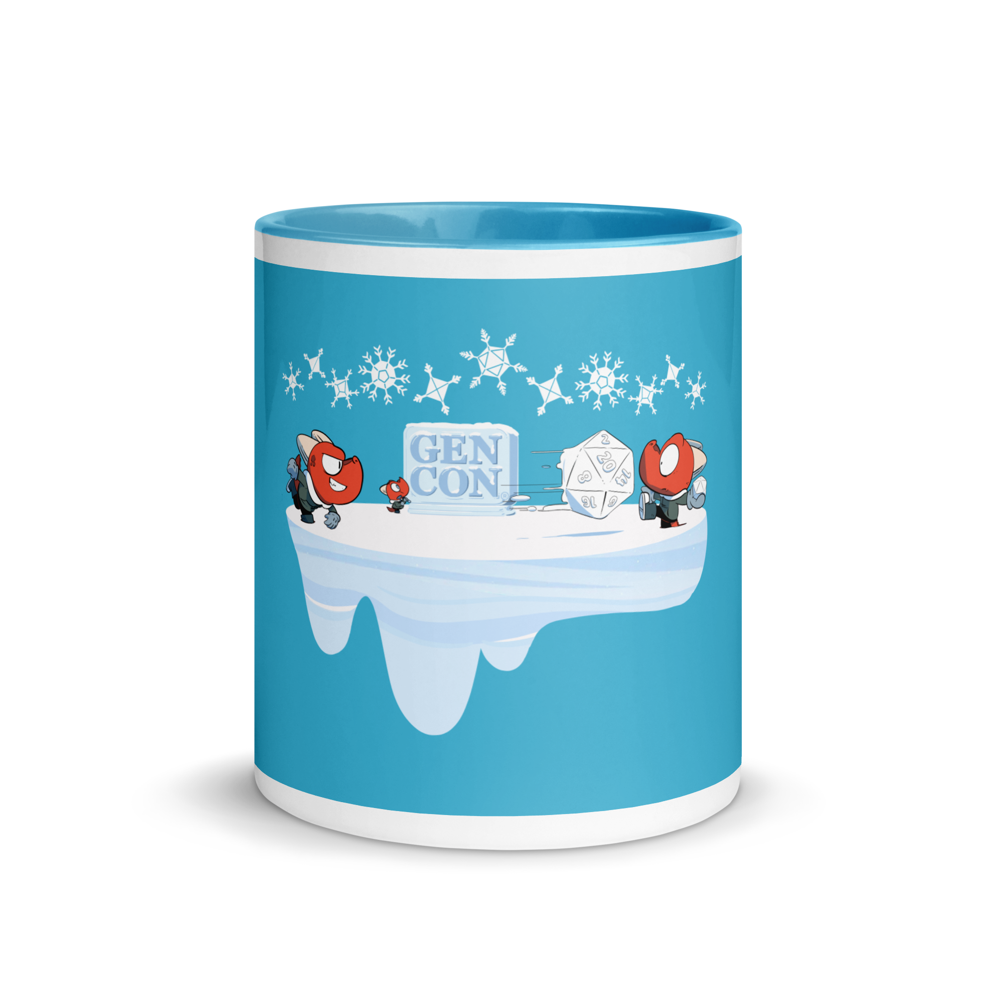 Gen Con Kobold Snowball Fight Blue Mug | Rollacrit